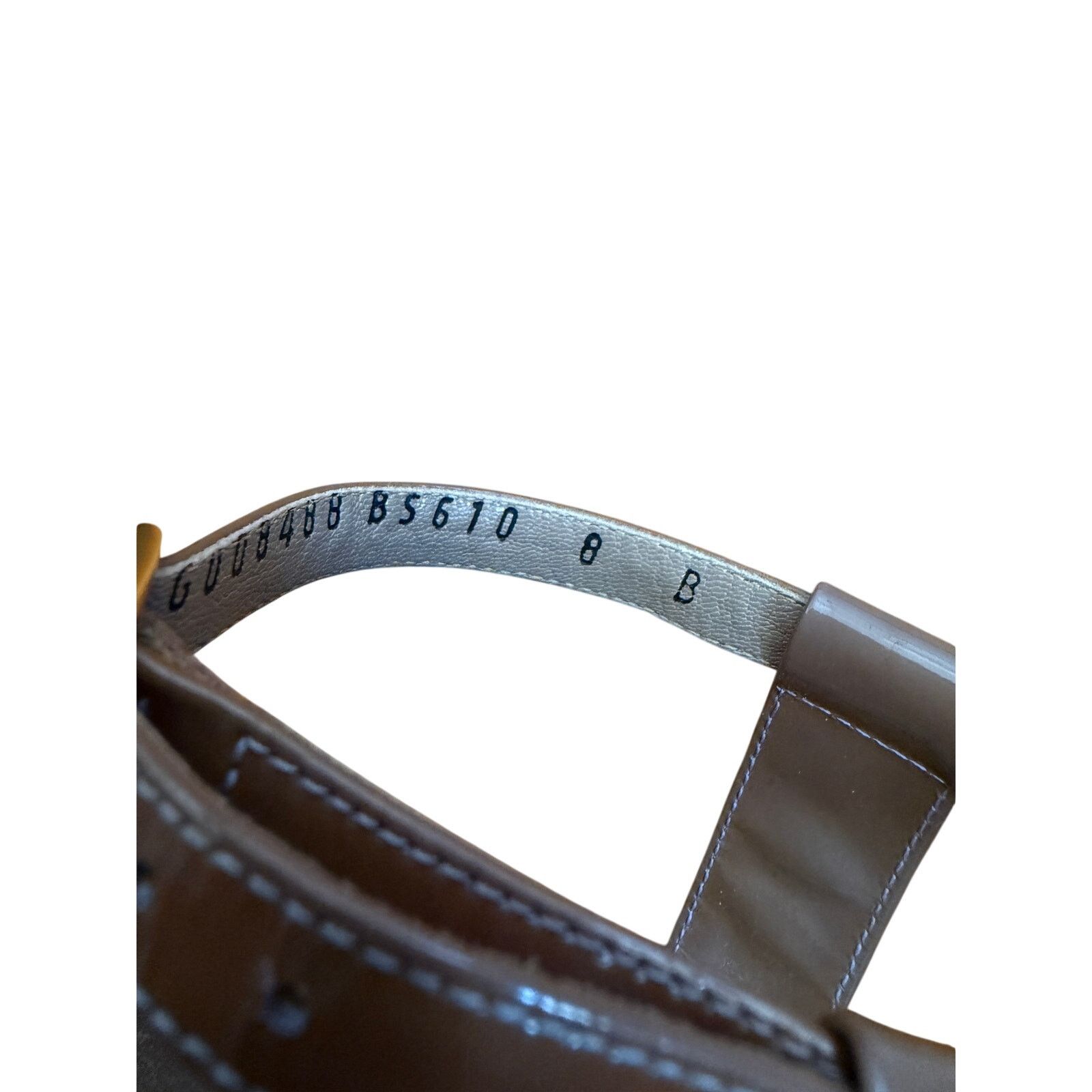 Salvatore Ferragamo Ferragamo Women's Brown Patent Leather High Heeled Sandal Size US 8 / IT 38 - 8 Thumbnail