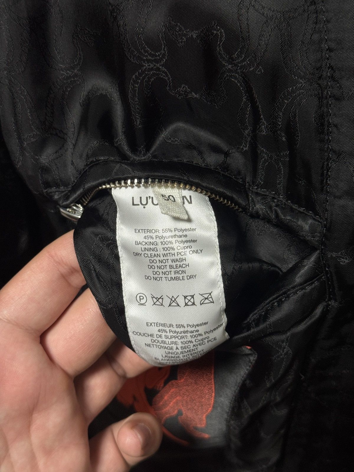 LUU DAN Lu'u Dan Reversible Faux Leather Bomber Jacket Black Size US XL / EU 56 / 4 - 16 Thumbnail