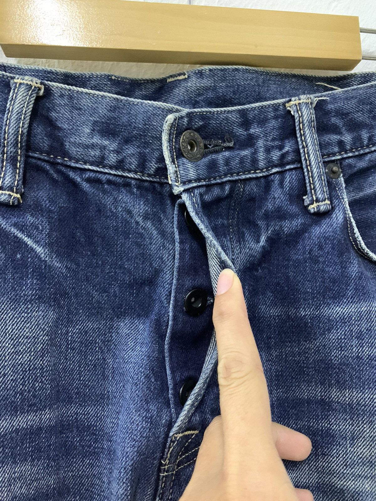 Japanese Brand KURO Selvedge Graphite Denim Size US 32 / EU 48 - 3 Thumbnail