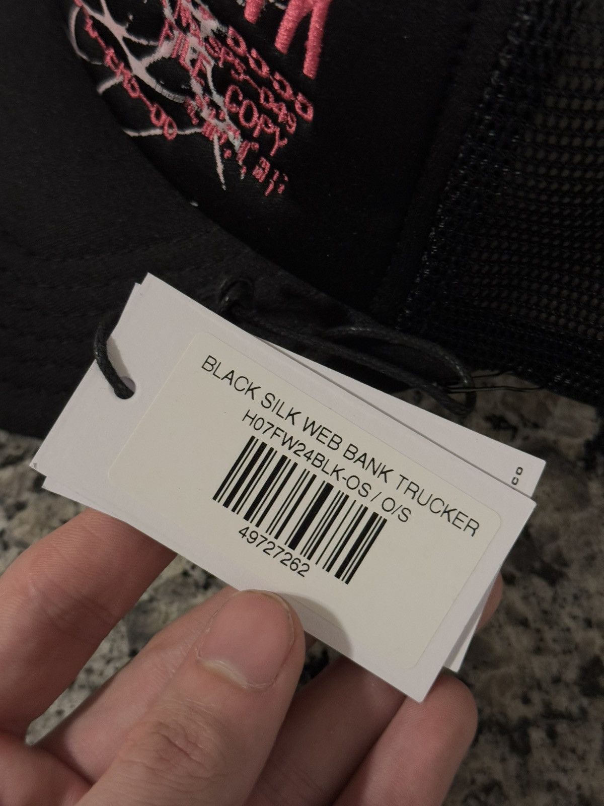 Sp5der Sp5der Worldwide “Silk Web” Black Pink SnapBack Hat Size ONE SIZE - 9 Thumbnail