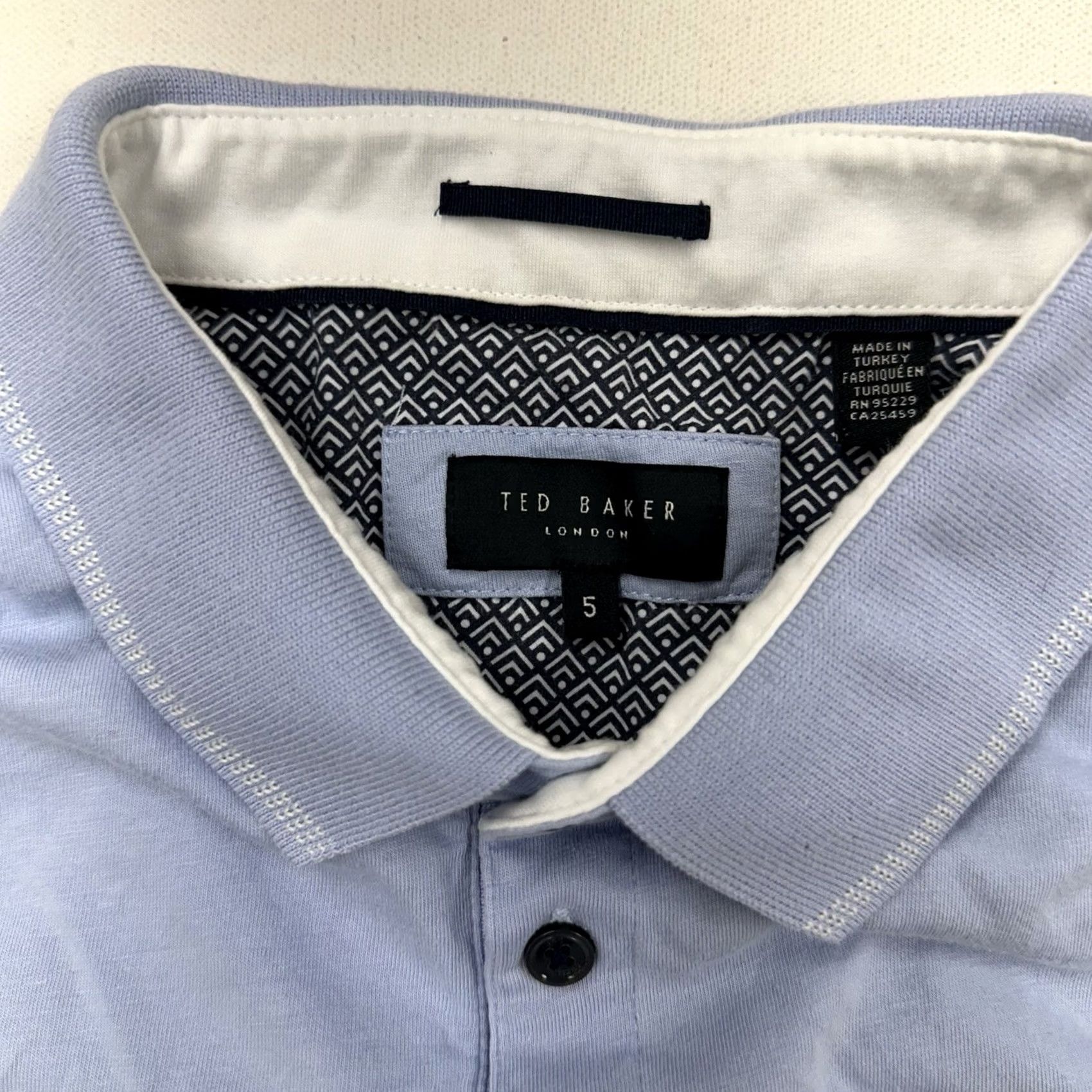 Ted Baker Ted Baker London Polo Golf Shirt Mens L Short Sleeve Blue Casual Preppy Classic Sports Size US L / EU 52-54 / 3 - 4 Thumbnail
