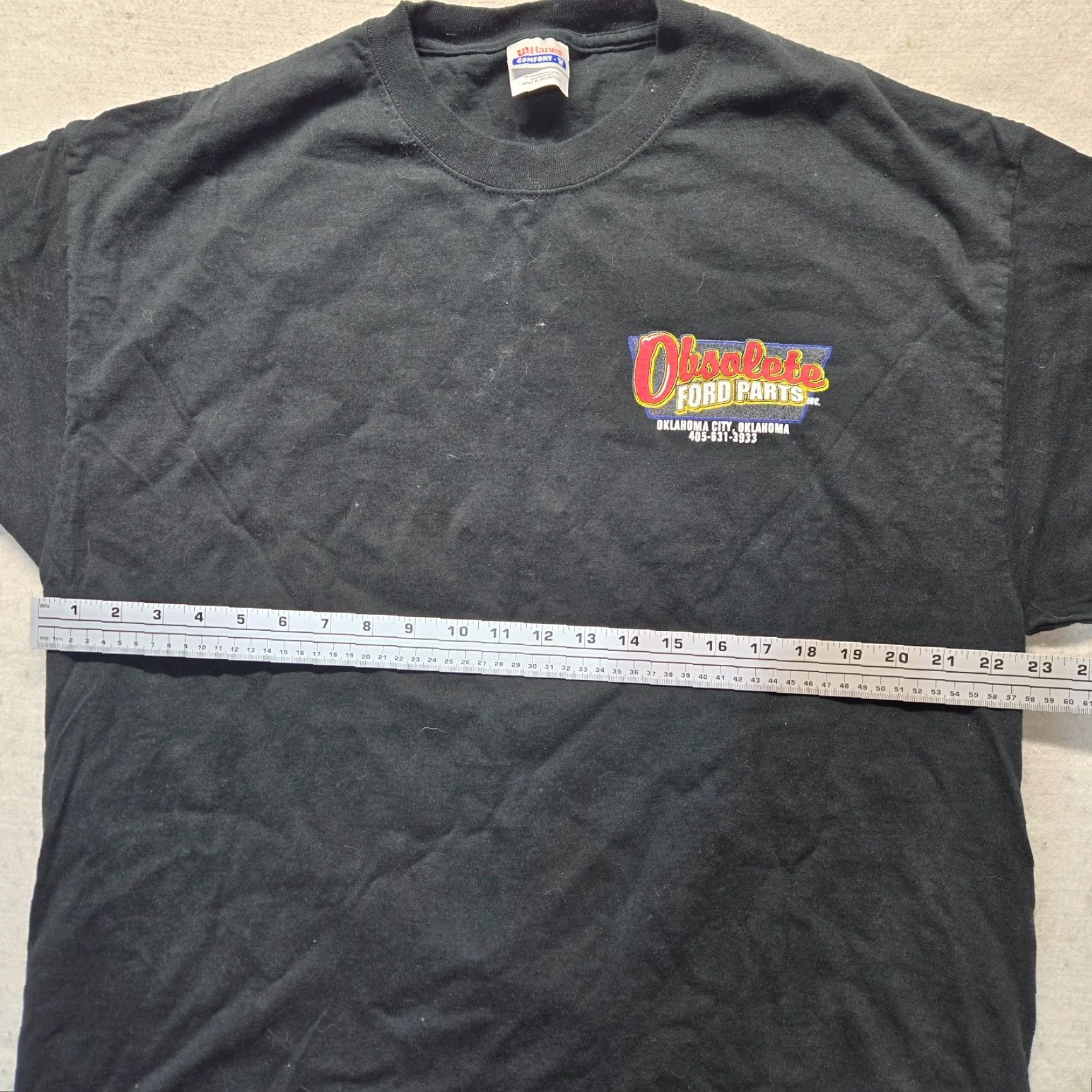 Ford FORD RACING Oklahoma Logo Black T-Shirt Adult XL Classic Short Sleeve Mens Size US XL / EU 56 / 4 - 5 Thumbnail