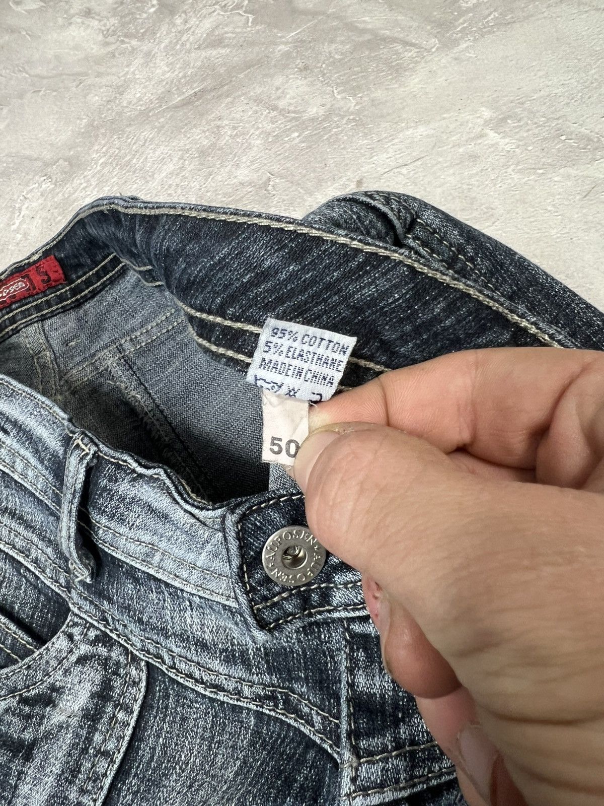 Other VINTAGE Flared IfSixWasNine Style Fade Distressed Pants Size 36" / US 14 / IT 50 - 7 Thumbnail