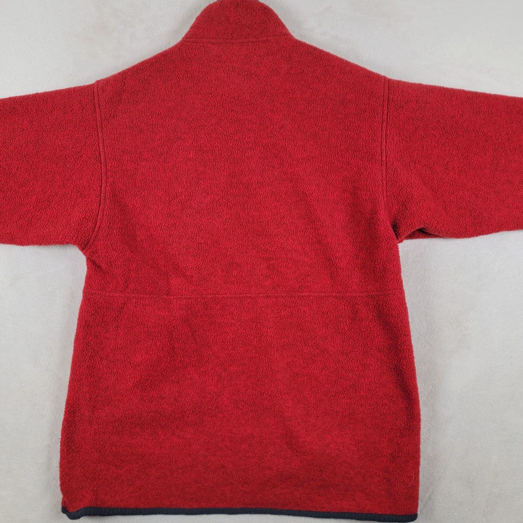 Patagonia VINTAGE Patagonia Synchilla Marsupial Pullover 1/4 Zip Red Blue Mens S Jacket Size S / US 4 / IT 40 - 5 Thumbnail