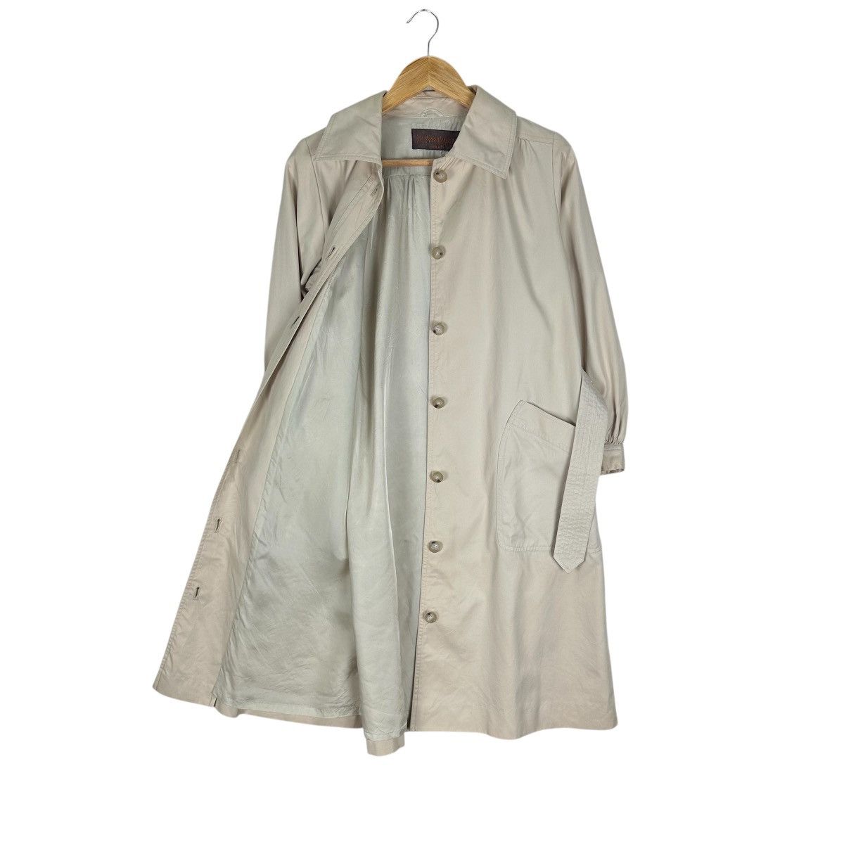 Yves Saint Laurent YSL TRENCH COAT JACKET Size M / US 6-8 / IT 42-44 - 6 Thumbnail