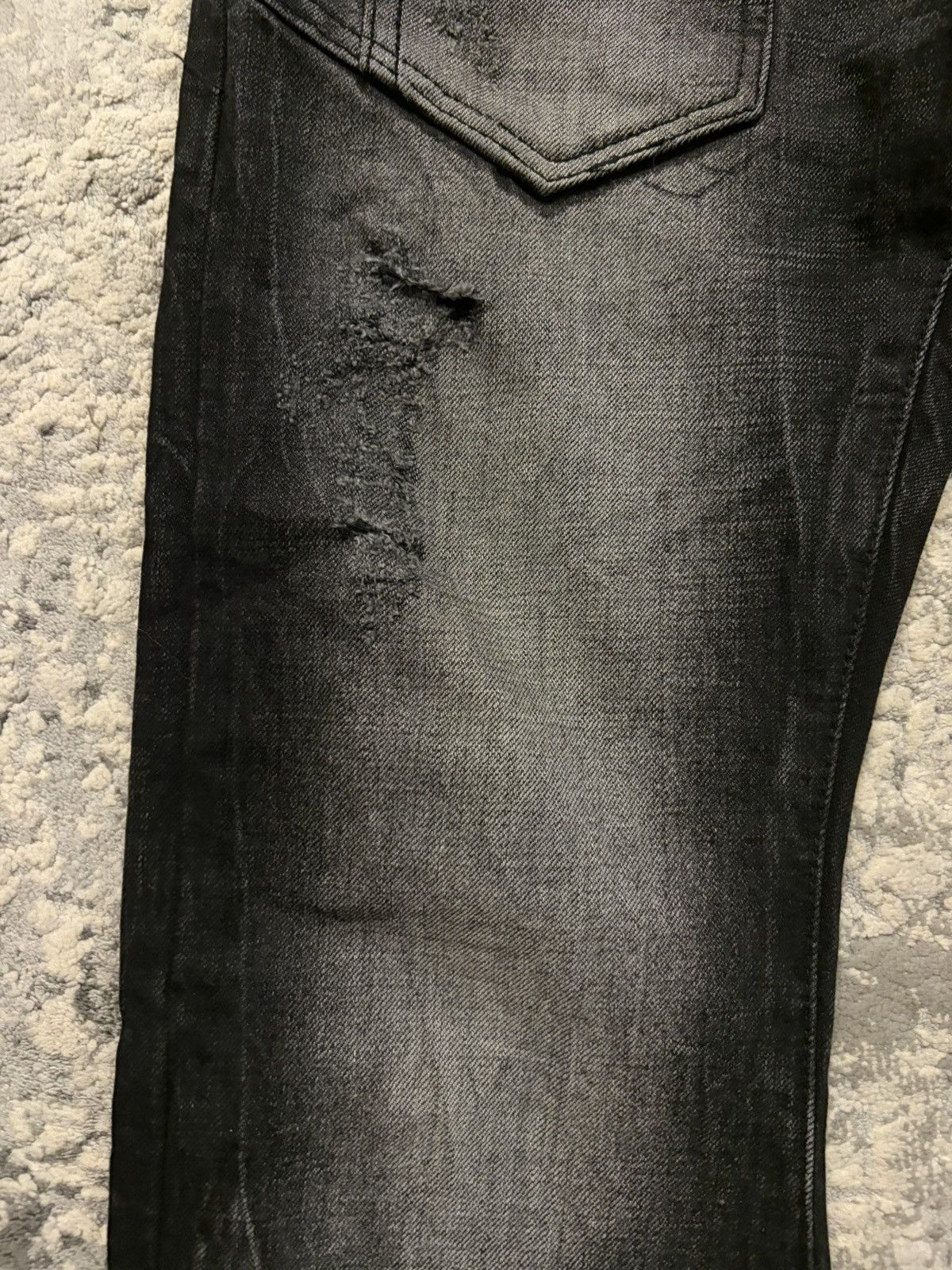 GOSTAR DE FUGA Fuga - Curve Leg Flared Distressed Denim Size US 33 - 4 Thumbnail
