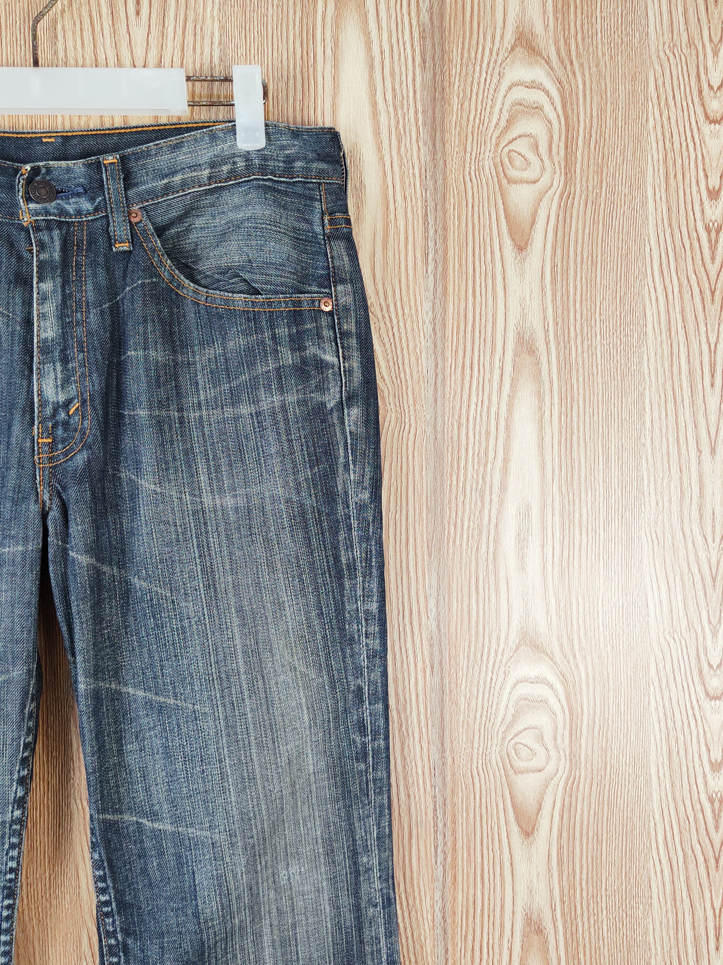 Levi's 517 Levi's Dark Blue Distressed Ripped Jeans #W489 Size US 32 / EU 48 - 5 Thumbnail