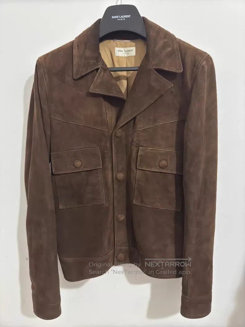 Saint Laurent Paris Saint Laurent Paris Goat Leather Notched Lapel Double Pock Size US M / EU 48-50 / 2 - 1 Thumbnail