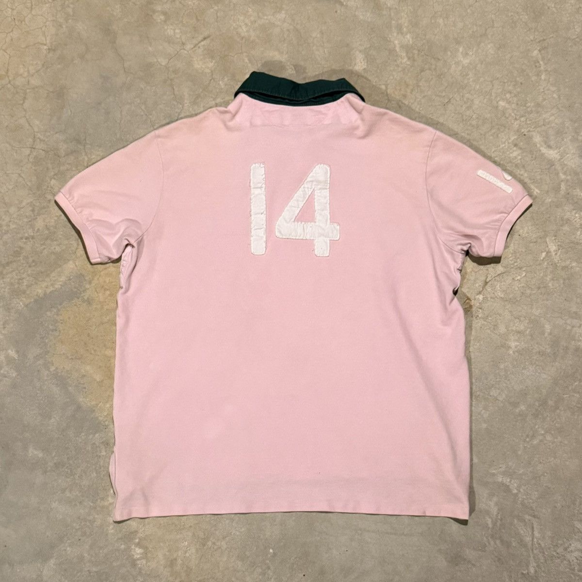 Polo Ralph Lauren Vintage 2000s Polo Ralph Lauren Rugby Collared Shirt Pink Size US XXL / EU 58 / 5 - 7 Thumbnail