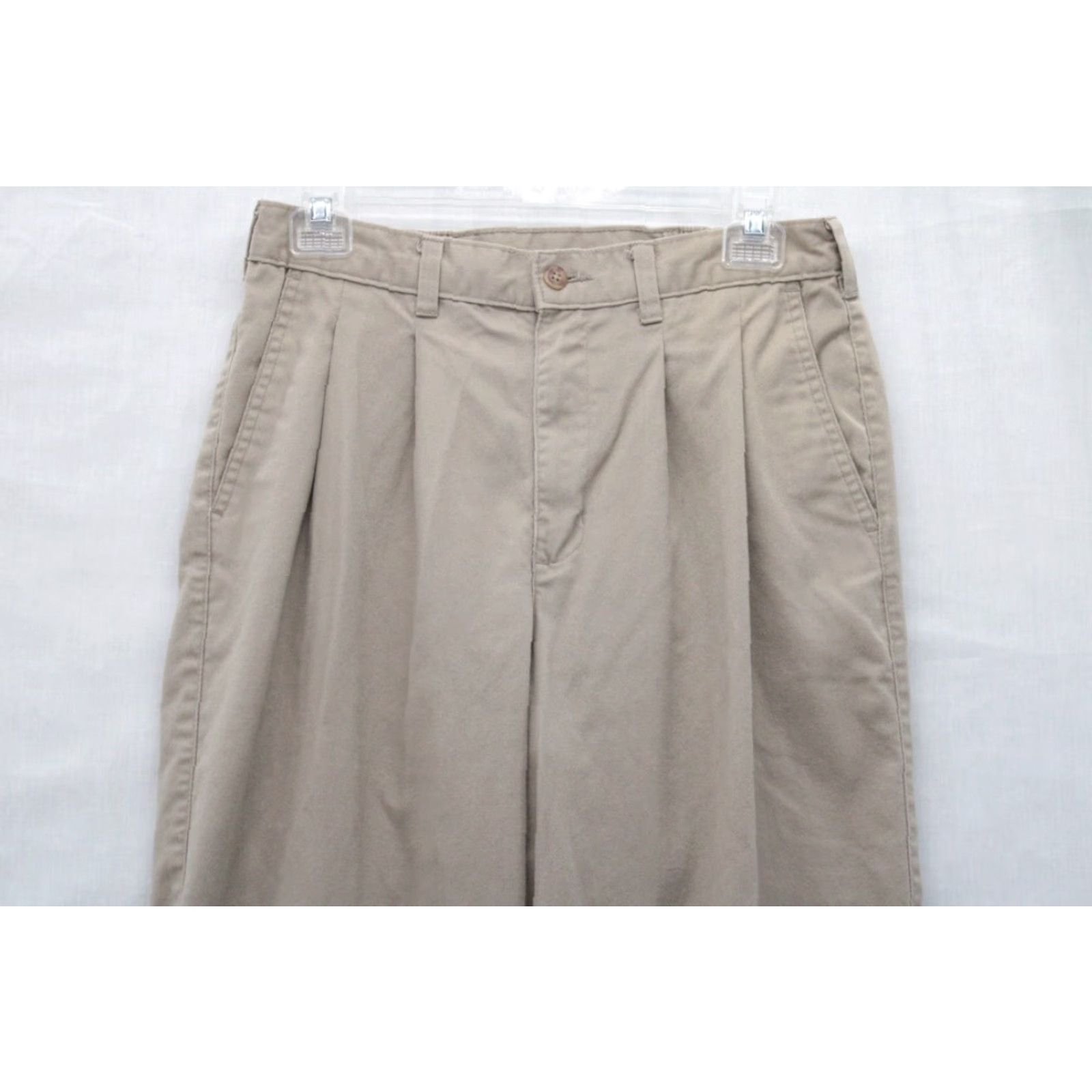 Vintage VINTAGE Northwest Territory Pant 30 x 31 Chino Khaki Tan Pleated Front Stretch Waist Mens Pants Regular 30 Beige Chino Size US 30 / EU 46 - 2 Thumbnail