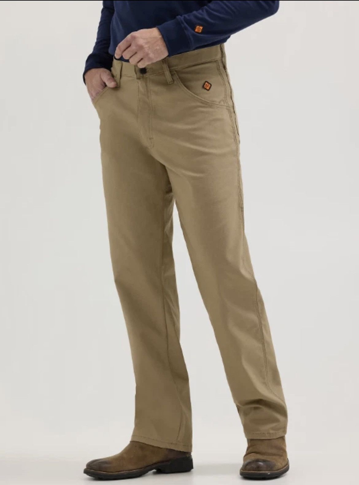 Wrangler Wrangler® FR Flame-Resistant Riggs Carpenter Pant, khaki Size US 34 / EU 50 - 1 Thumbnail