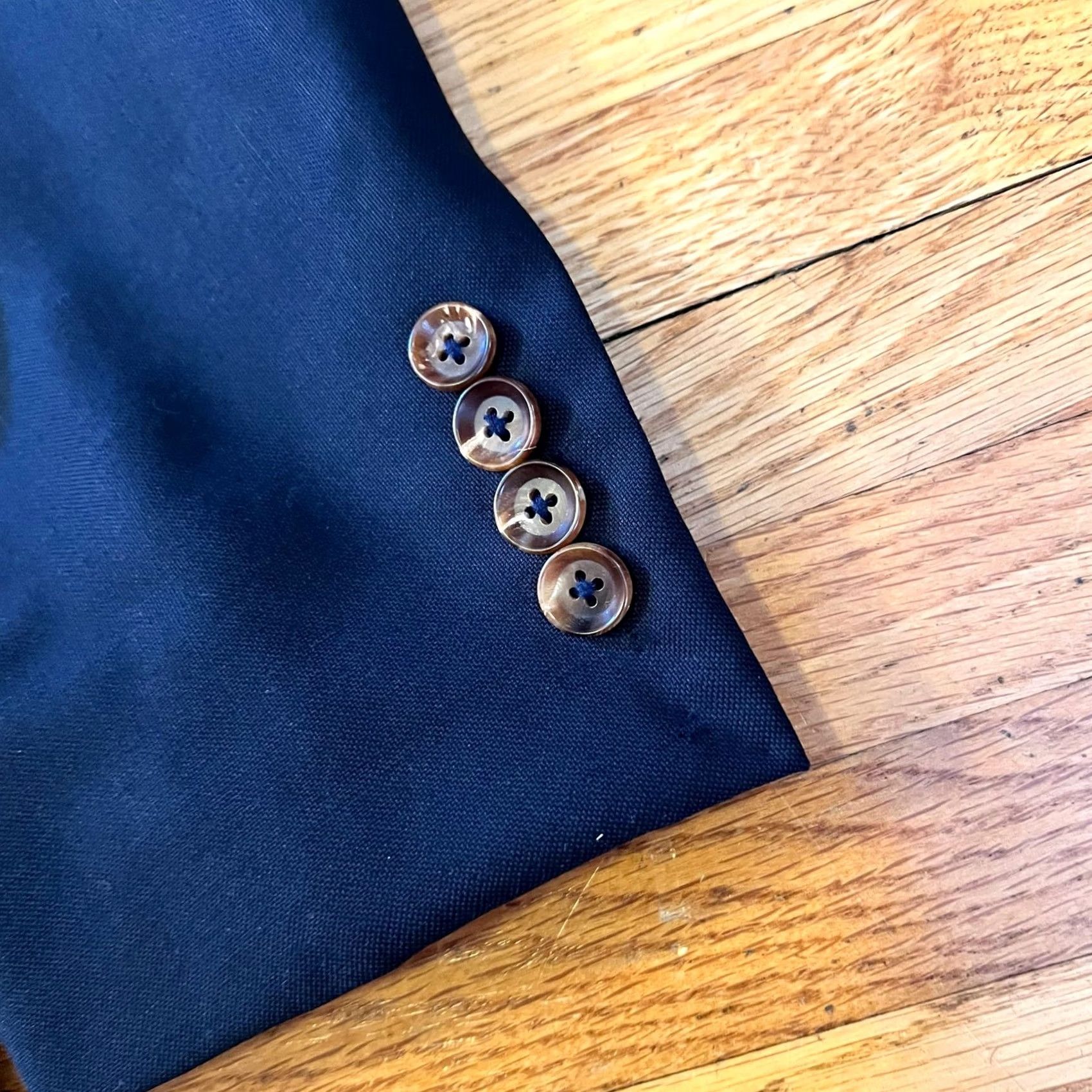 Doublet Jack Spade Blazer Mens 38 R Blue Wool Super 100 2 Button Double Vent Sport Coat Coat Mens 38 R Blue Wool Super 100 2 Button Double Vent Sport Coat Size 38R - 2 Thumbnail