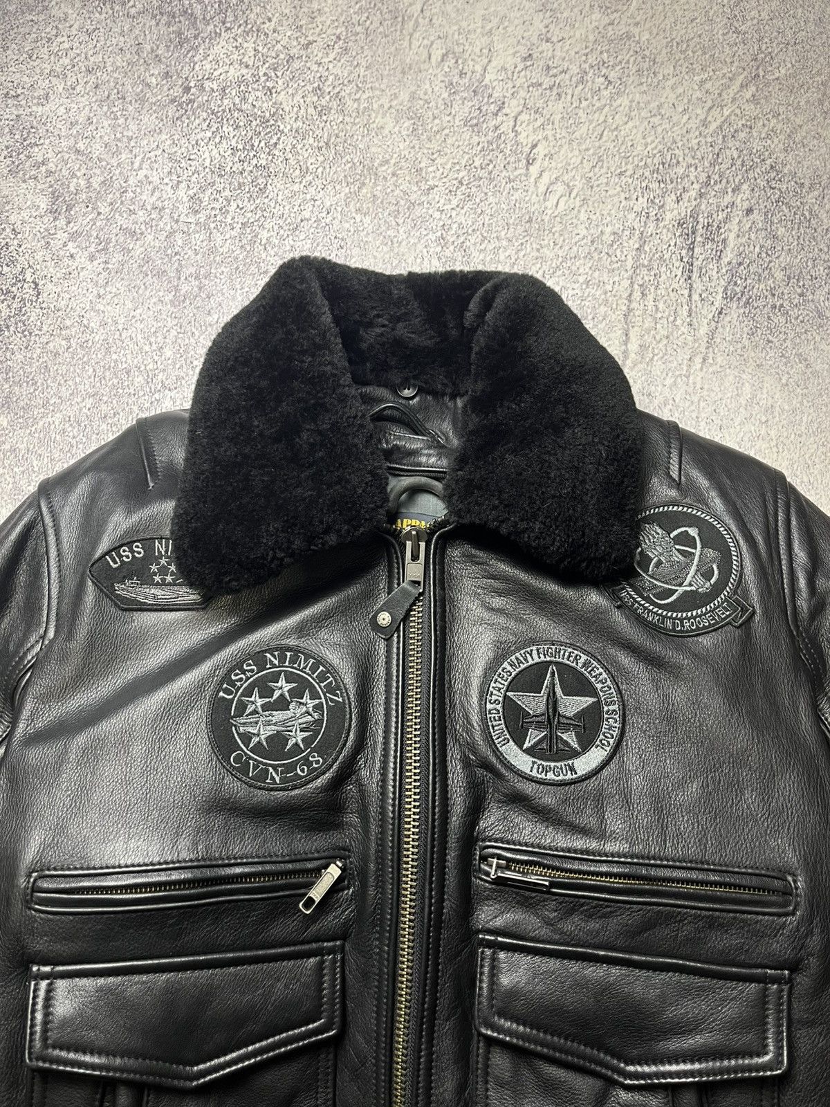 Vintage Vintage Leather Bomber Jacket Top Gan B3 Avirex Y2K Rare Size US M / EU 48-50 / 2 - 9 Thumbnail