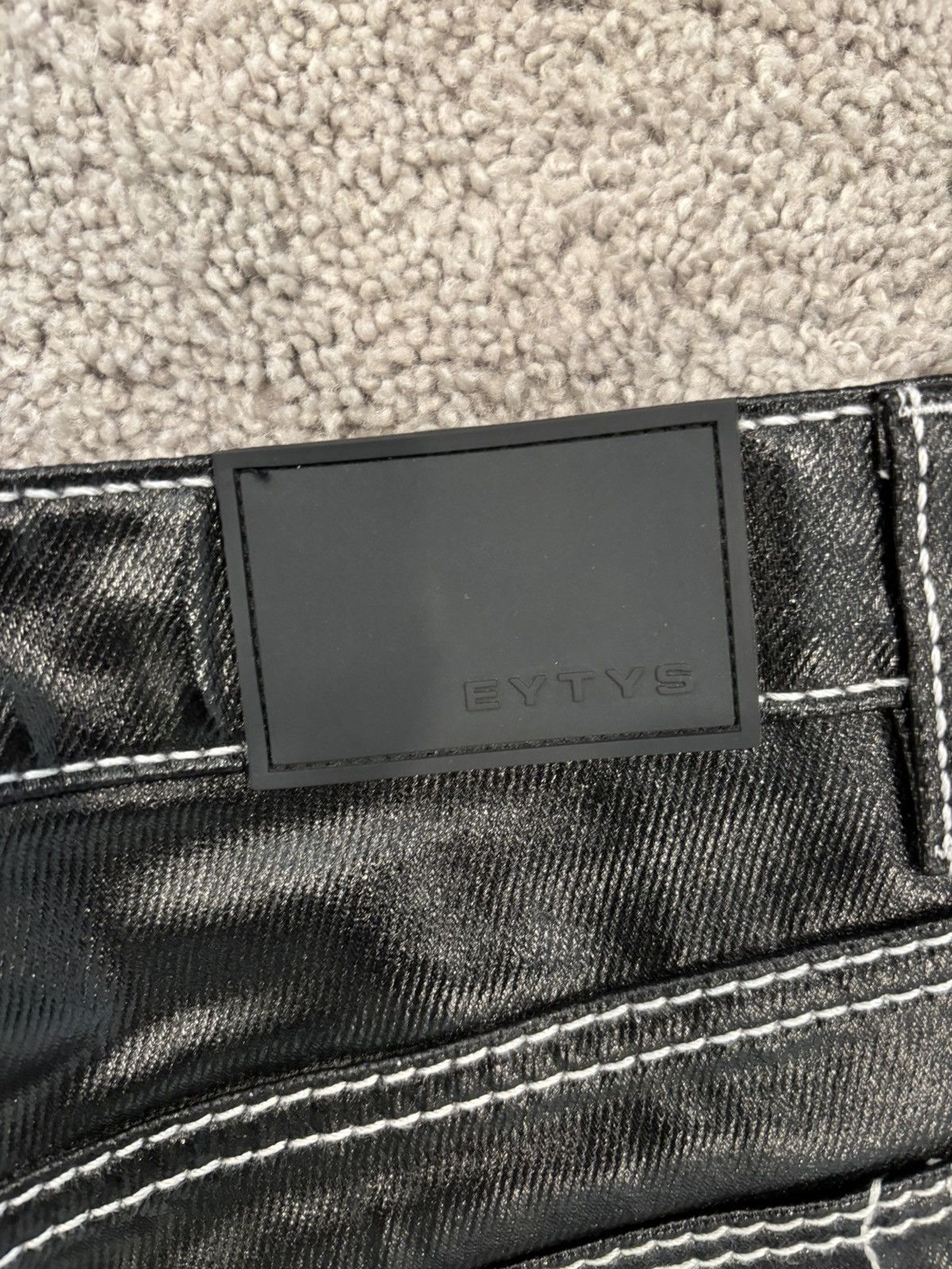 Eytys EYTYS Black Waxed Denim Size US 33 - 4 Thumbnail