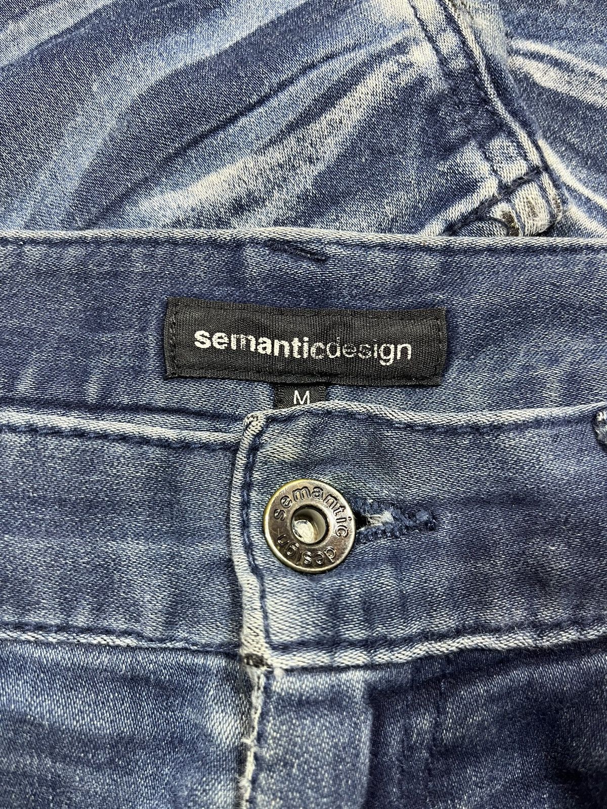 Japanese Brand × semanticdesign Semantic Design Clawmark Relaxed Jeans Size US 33 - 7 Thumbnail