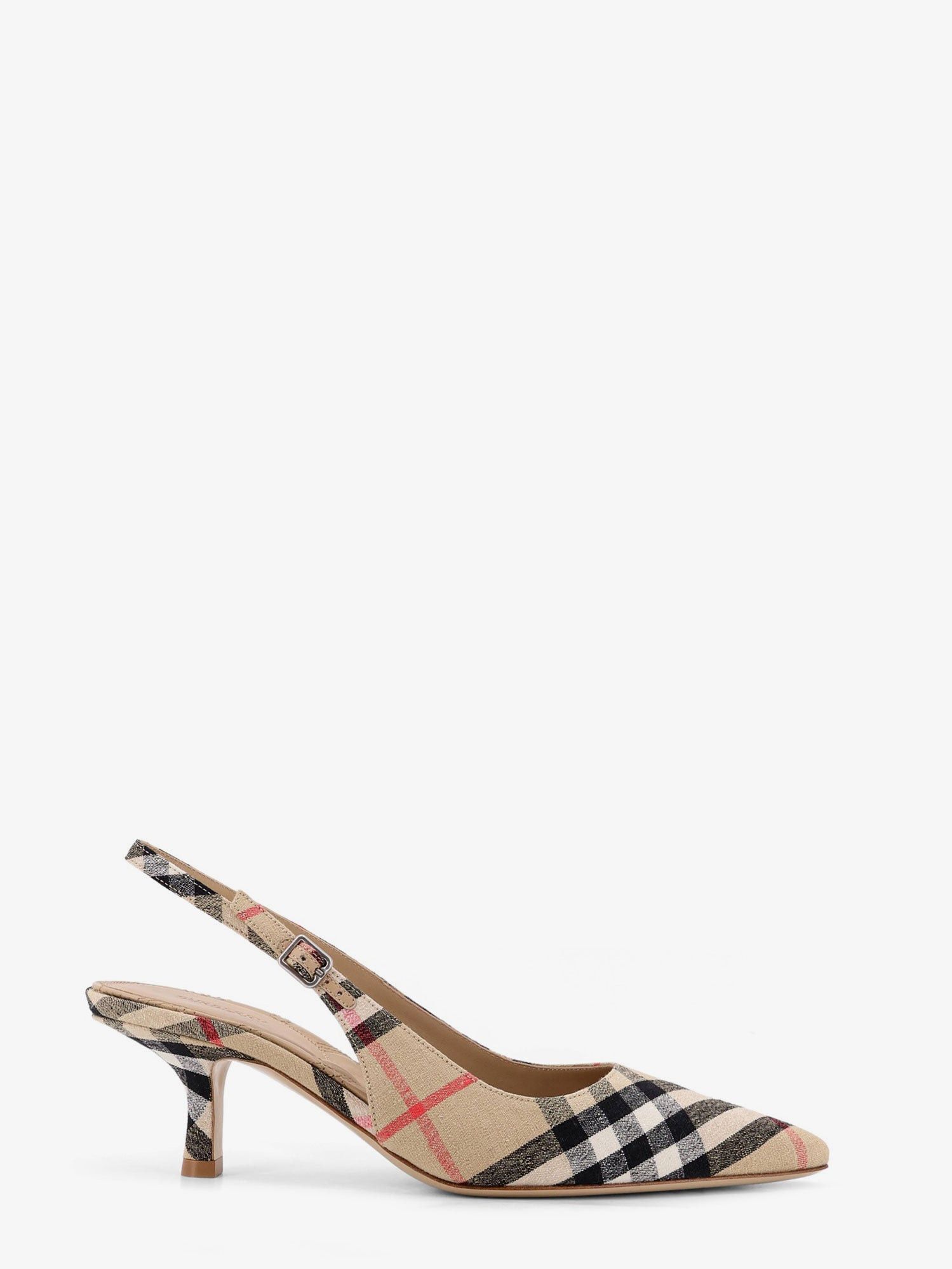 Burberry Dame Decollete With Check Motif Size US 8 / IT 38 - 1 Thumbnail