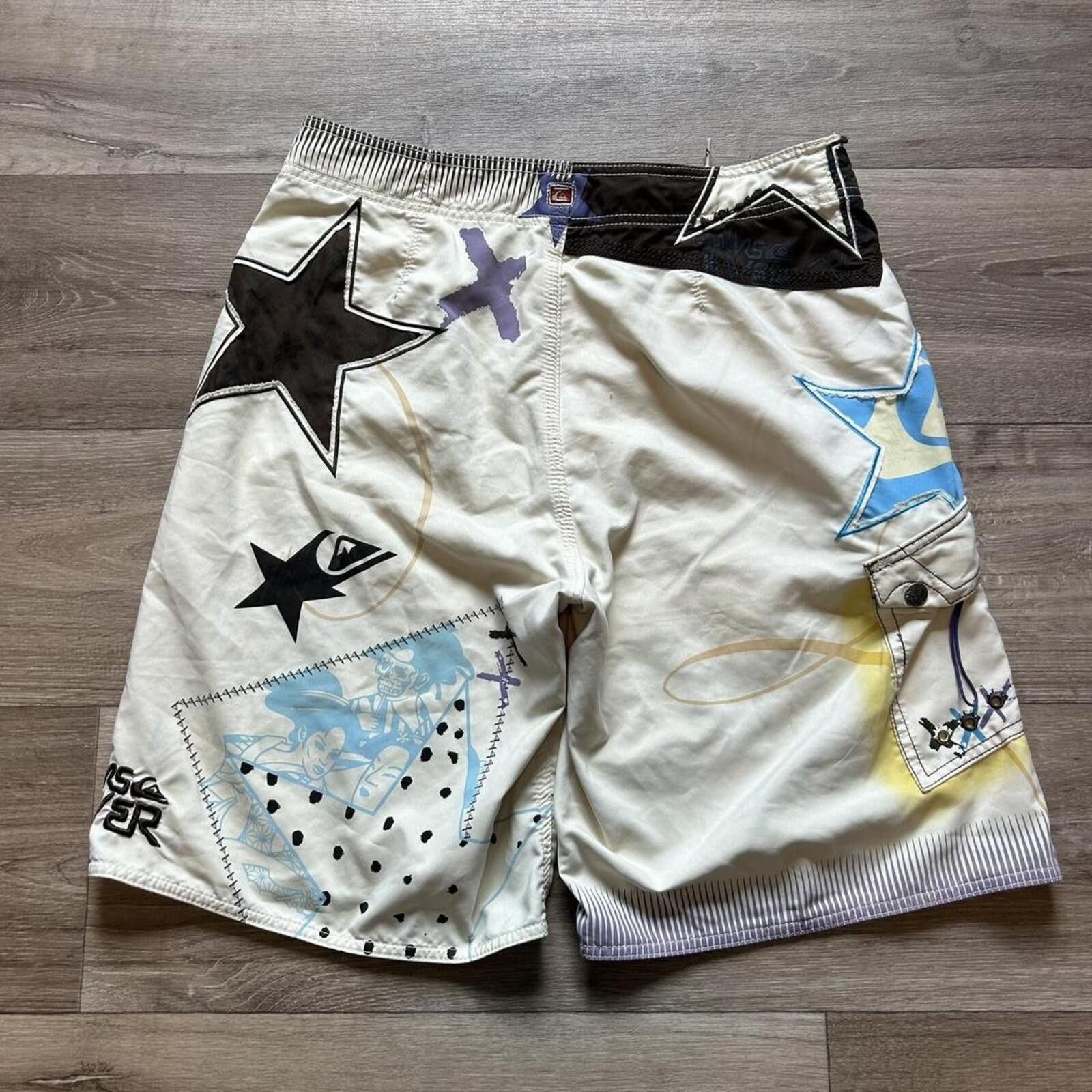 Quiksilver Sick Rare 00w Quiksilver Billabong Grail board swim trunks Size US 32 / EU 48 - 2 Thumbnail