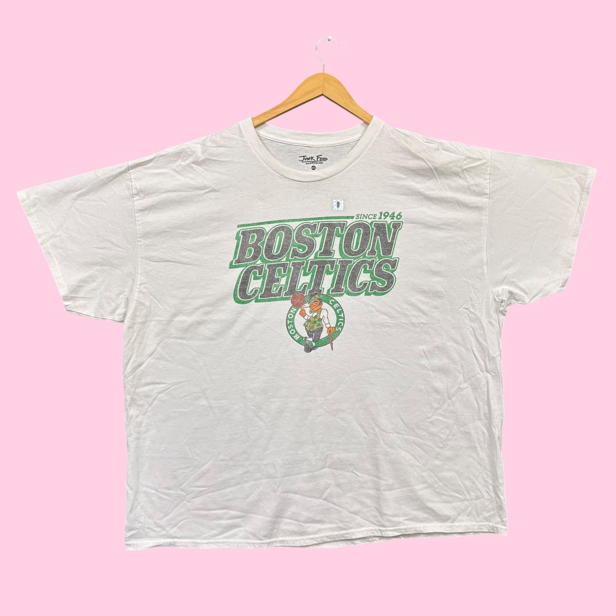 NBA Junk Food Clothing x NBA Boston Celtics Oversized Tee XXL Size US XXL / EU 58 / 5 - 1 Thumbnail