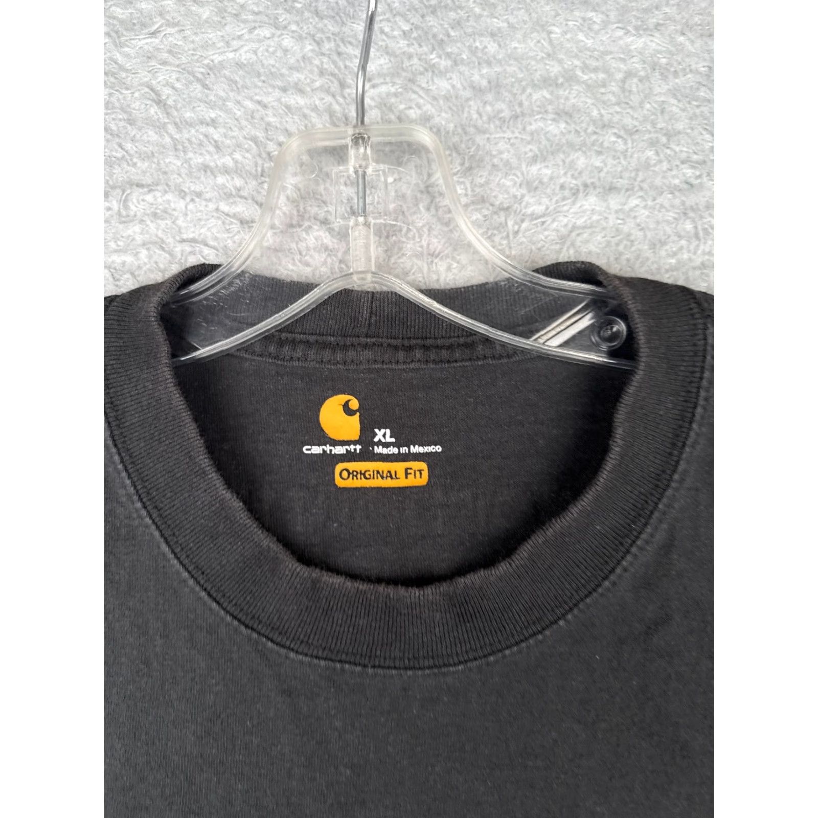 Carhartt VINTAGE Carhartt Shirt Men Large Black Short Sleeve Crew Neck 100% Cotton Workwear Size US L / EU 52-54 / 3 - 7 Thumbnail