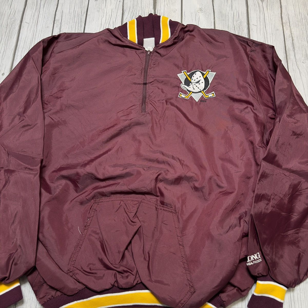 Disney × NHL × Vintage Vintage Anaheim Mighty Ducks windbreaker Size US XL / EU 56 / 4 - 3 Thumbnail