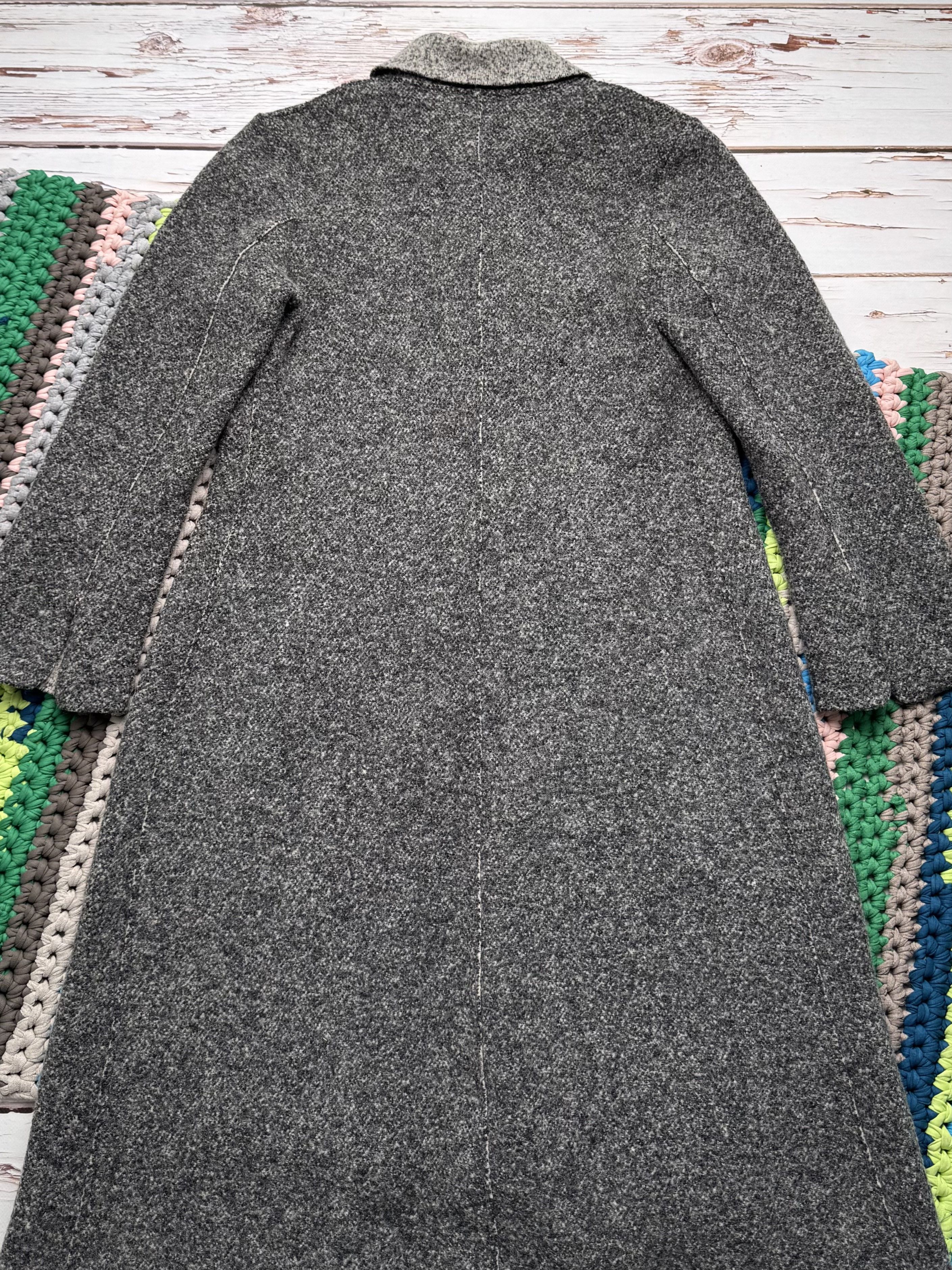 Cop Copine Cop Copine Vintage Wool Coat Gray Long Minimalist Jacket Size L / US 10 / IT 46 - 13 Thumbnail