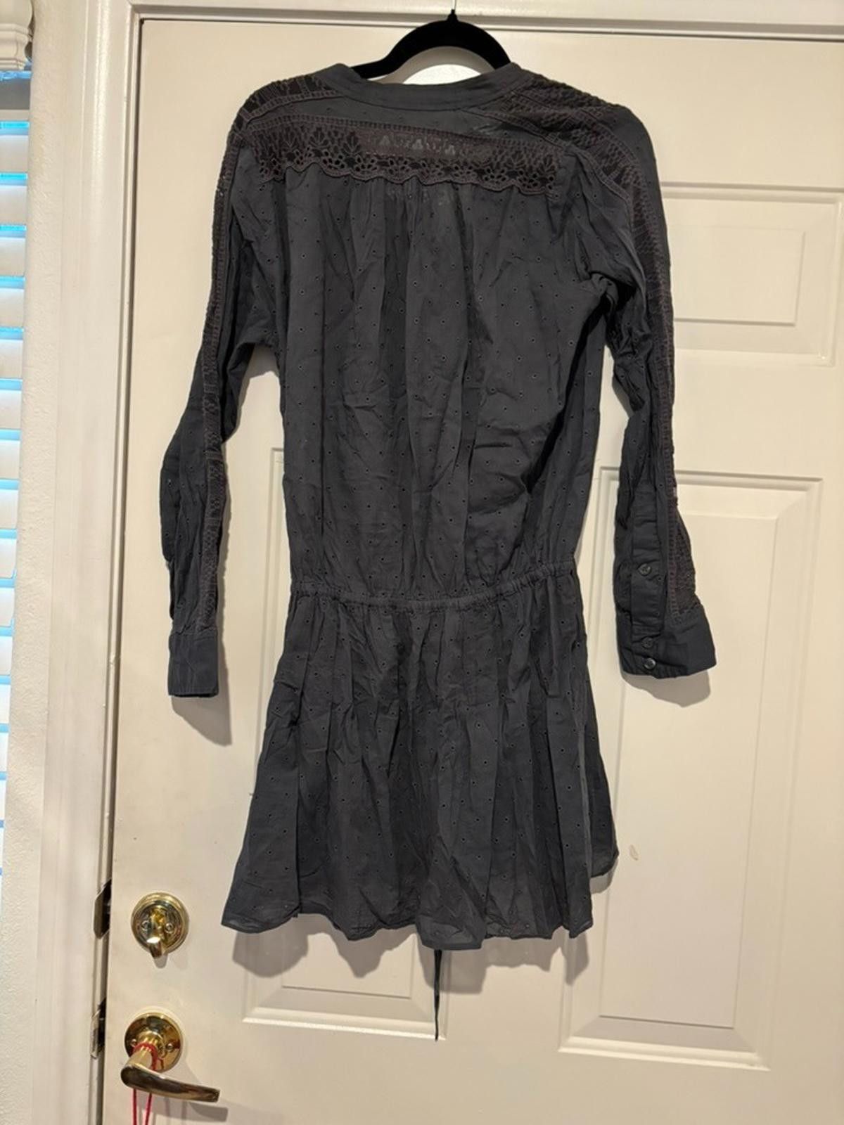 Designer Womens navy sz 8 Rebecca Taylor tunic long sleeve #381 Size M / US 6-8 / IT 42-44 - 2 Thumbnail