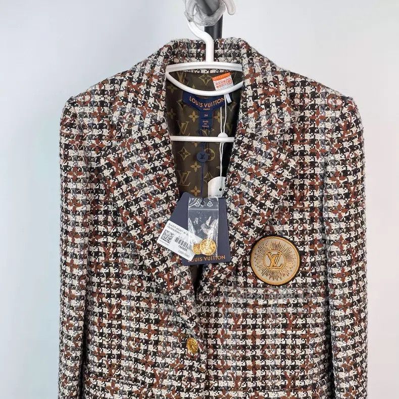 Louis Vuitton Louis Vuitton Tweed blazer jacket Size XXS / US 00 / IT 34 - 4 Thumbnail
