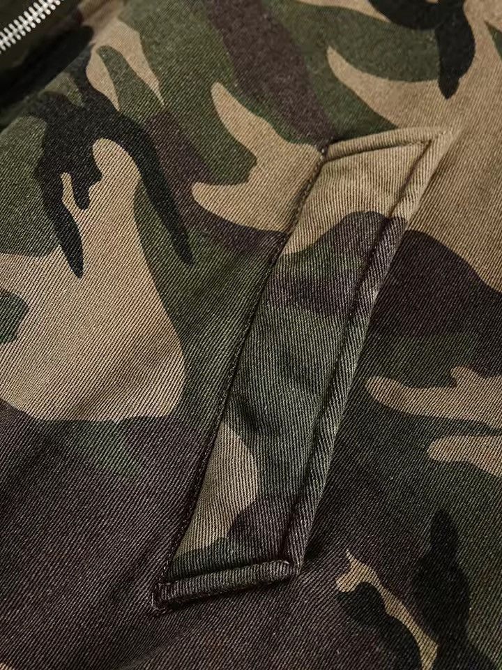 Japanese Brand Fleece Camouflage Zipper Hooded Size US M / EU 48-50 / 2 - 9 Thumbnail