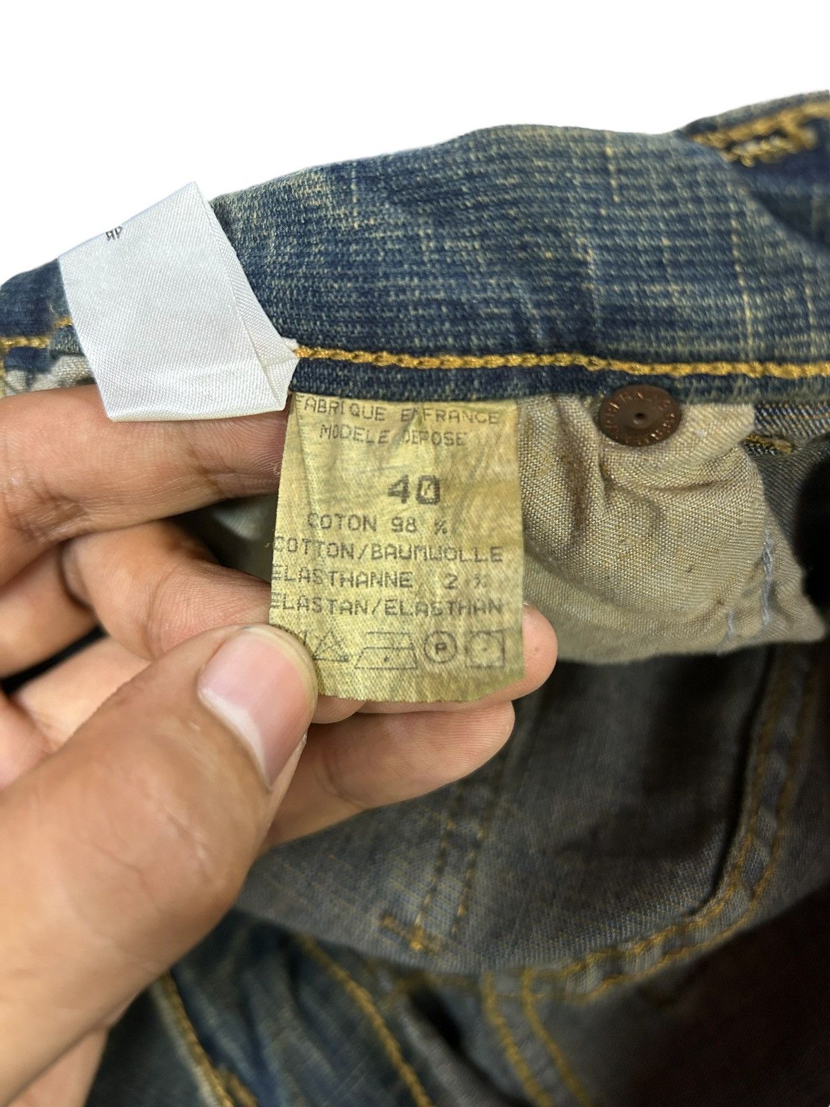Designer Vintage Anchelli Paris Sun Faded Flared y2k Jeans Size US 27 - 8 Thumbnail