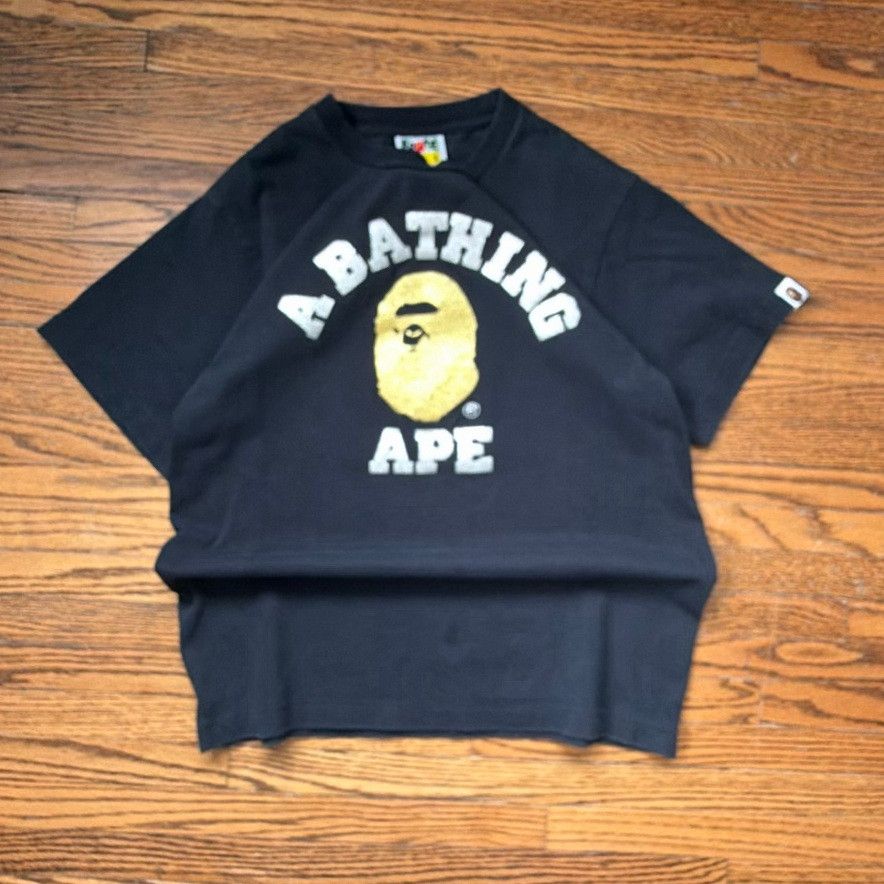 Bape vintage single stitch bedazzled A BATHING APE Yellow Head Size US S / EU 44-46 / 1 - 1 Thumbnail