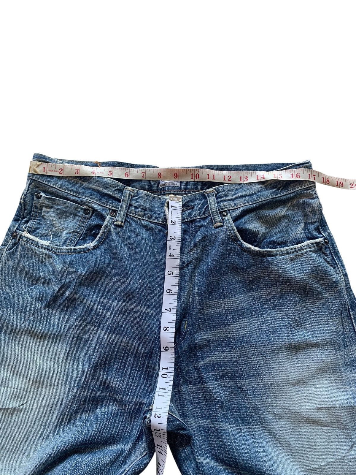 Edwin VINTAGE EDWIN 505Z SELVEDGE RUSTY JAPANESE DISTRESSED DENIM Size US 34 / EU 50 - 19 Thumbnail