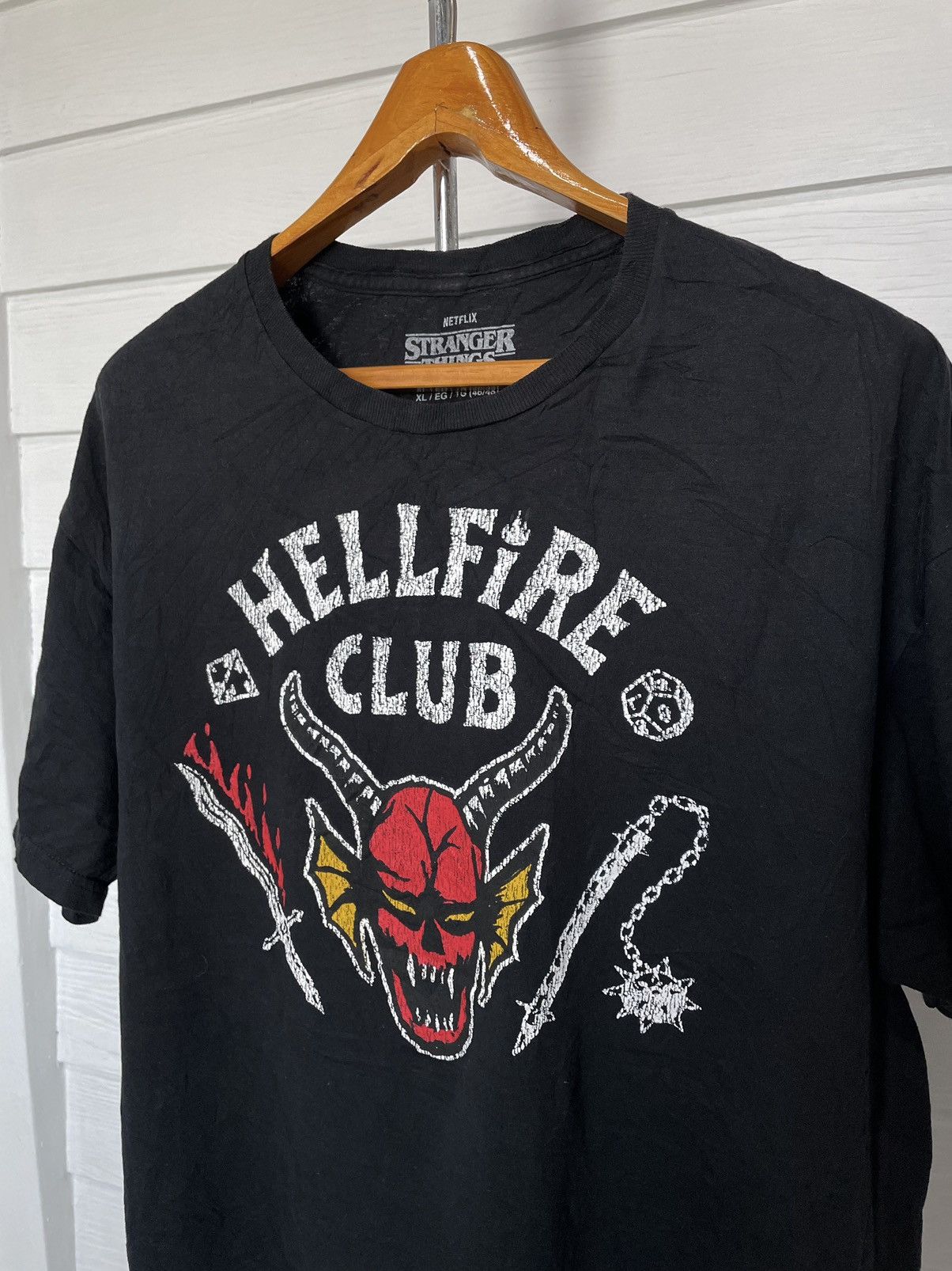 Vintage HELLFIRE CLUB STRANGER THINGS Size US XL / EU 56 / 4 - 2 Thumbnail