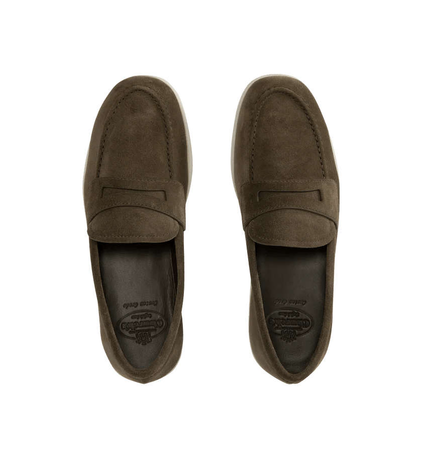 Church's o1h1sh11225 Portsmouth Soft Suede Shoe in Military/Brown Size US 10 / EU 43 - 3 Thumbnail