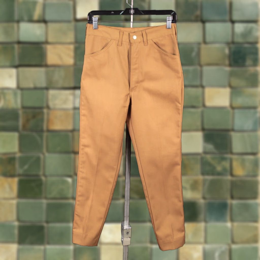 JCPenney VINTAGE JC Penney Ranchcraft Western Jeans 29x27 Khaki 1960s Mens Pants Size US 29 - 1 Thumbnail