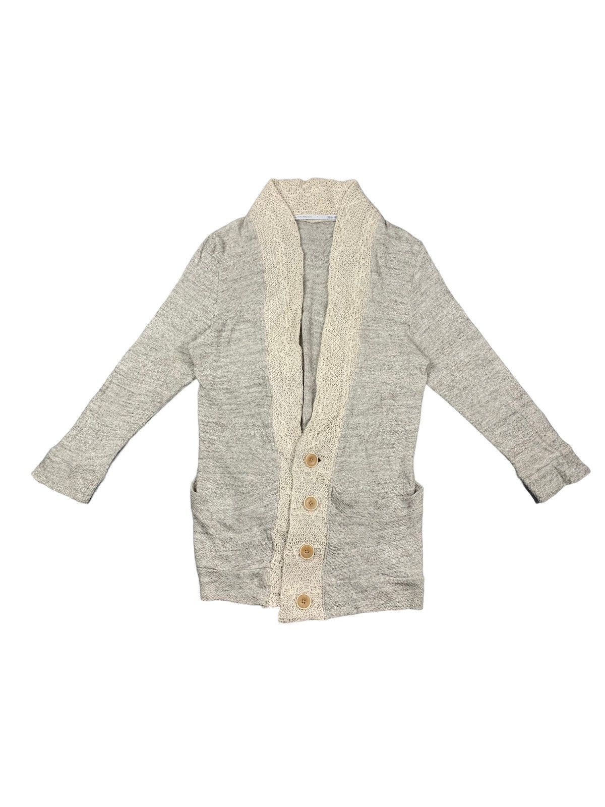 image of Issey Miyake x Tete Homme Cardigan in Grey, Men's (Size XS)