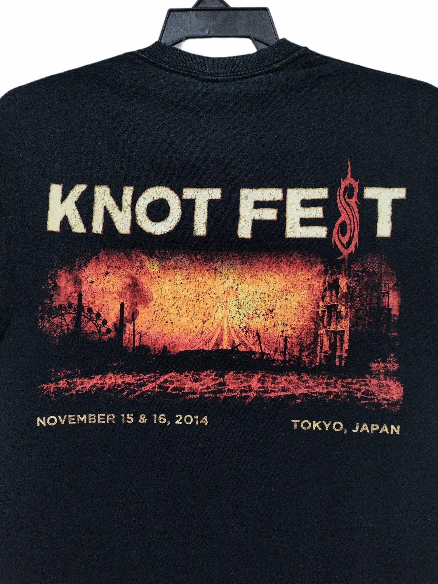 💥RARE💥©2014 Slipknot Knot Fest Japan Tour T-shirt Rare