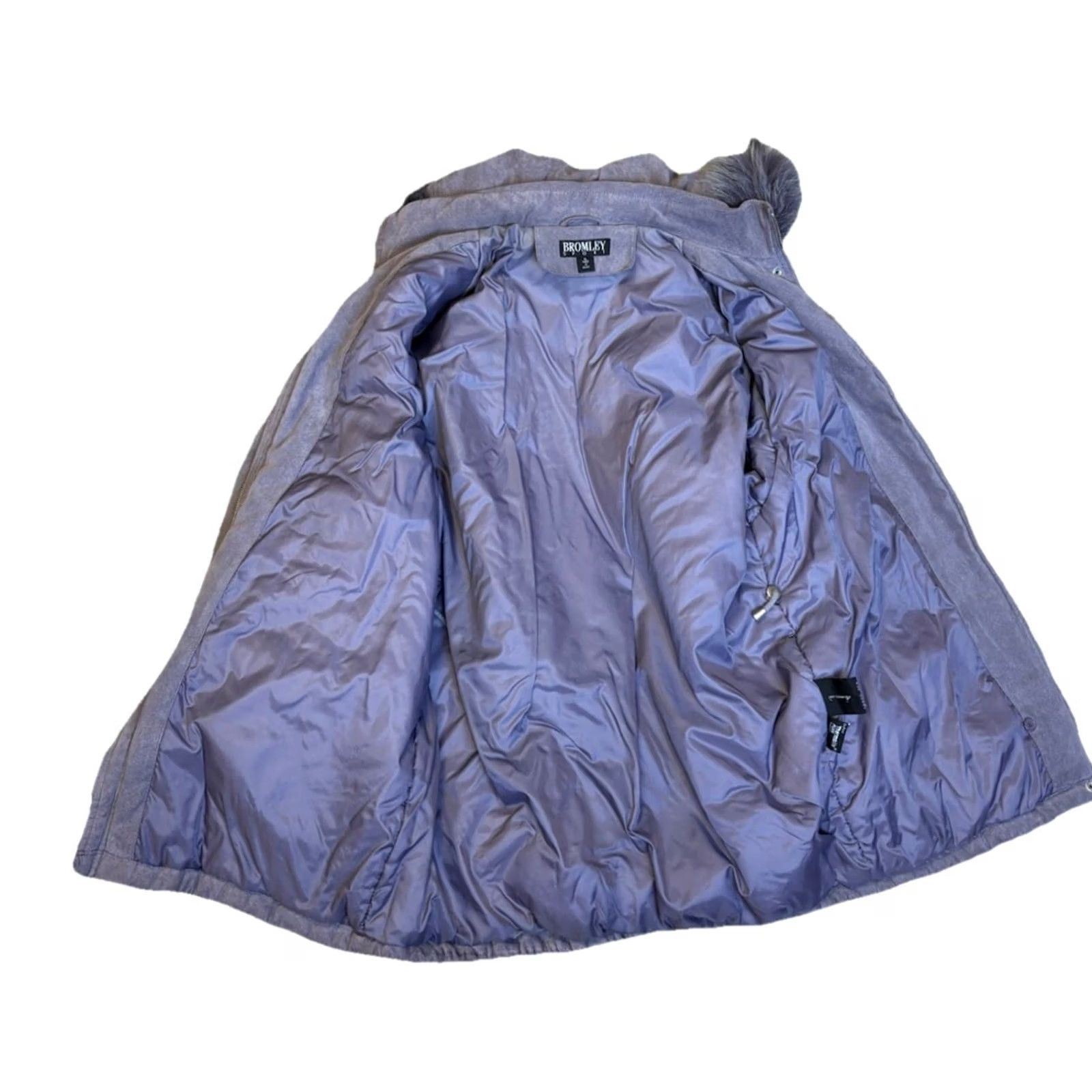 Vintage VINTAGE Bromley Sport Thermolite Women’s Coat Jacket Fox Fur Hood Parka Mid-Length Purple XXL Women 80s 90s Outdoor Sports Hooded Size XXL / US 16-18 / IT 52-54 - 4 Thumbnail