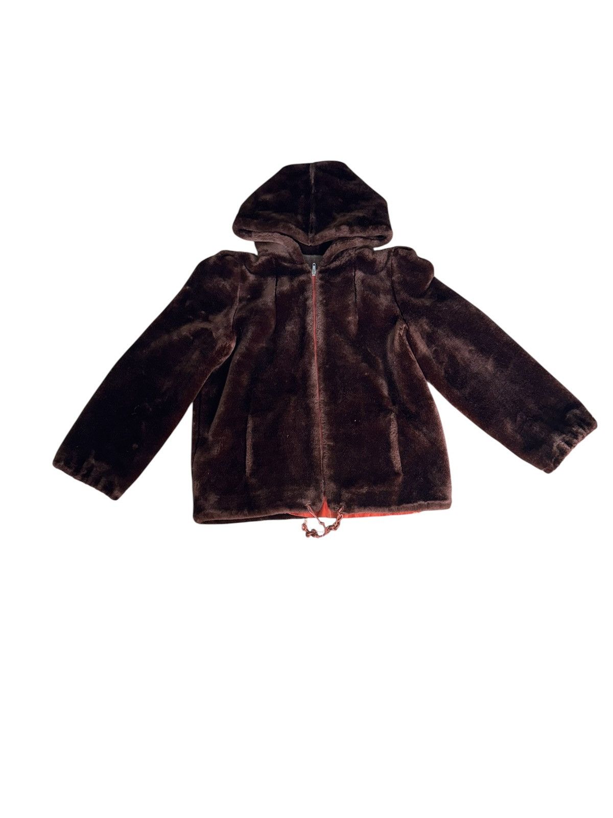 Other Brown faux fur shoulder zip up jacket Size US L / EU 52-54 / 3 - 1 Preview