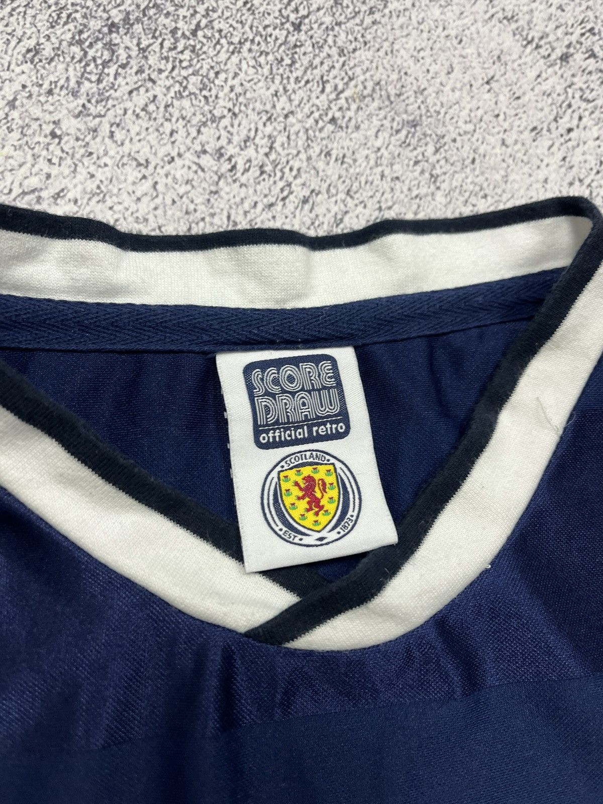 Other Score Draw Scotland 1996/98 Retro Home Shirt Soccer Jersey Size US XXL / EU 58 / 5 - 6 Thumbnail