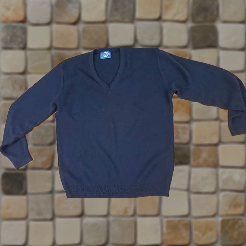 Vintage Jansen USA Knit Cotton V-Neck Golf Sweater XL Black - Good Clean Condition Size US XL / EU 56 / 4 - 1 Thumbnail