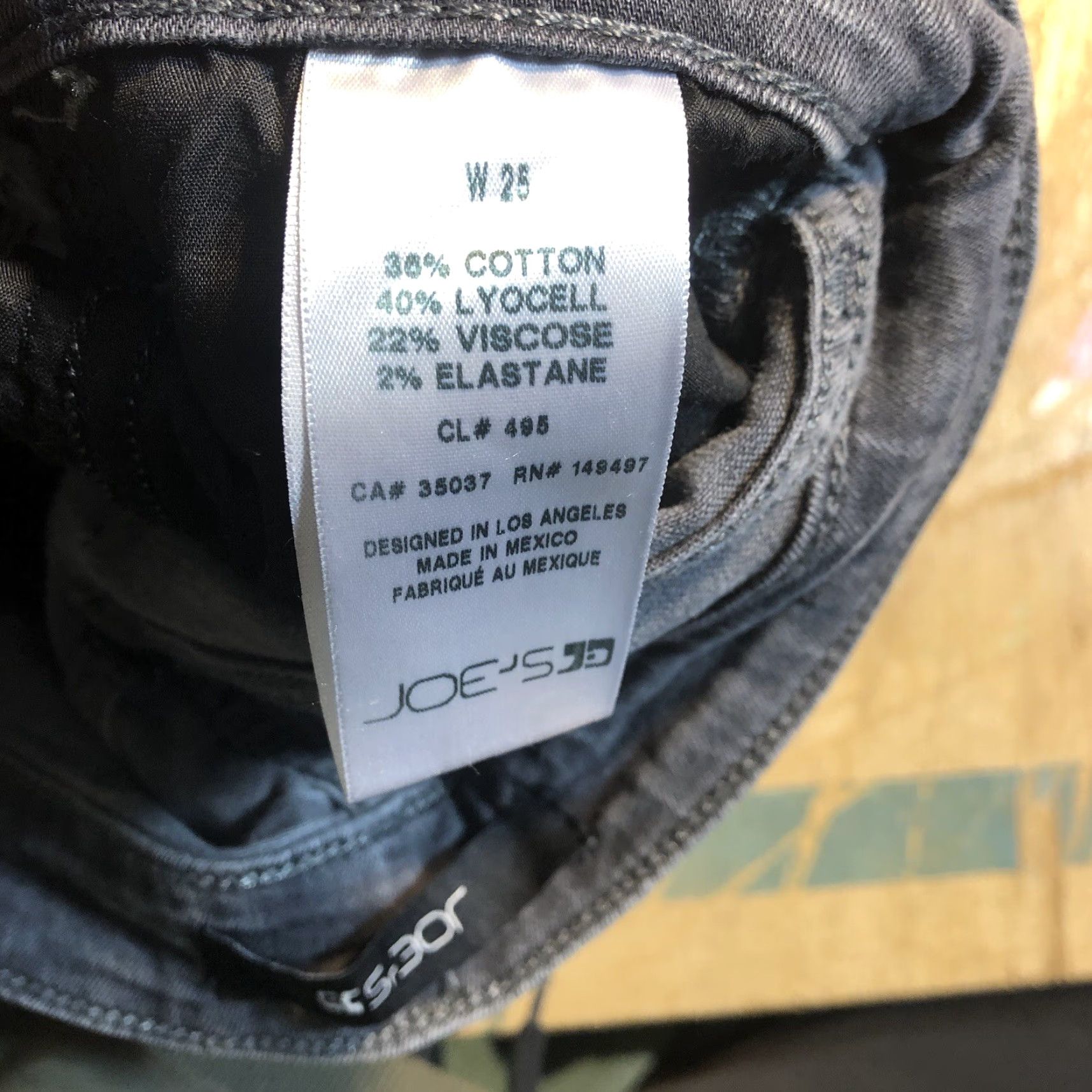 Vintage Joes Jeans Ewing Womens 25 X 27 Inseam Skinny Ankle Gray Stretch Denim Size 42" / US 20 - 7 Thumbnail