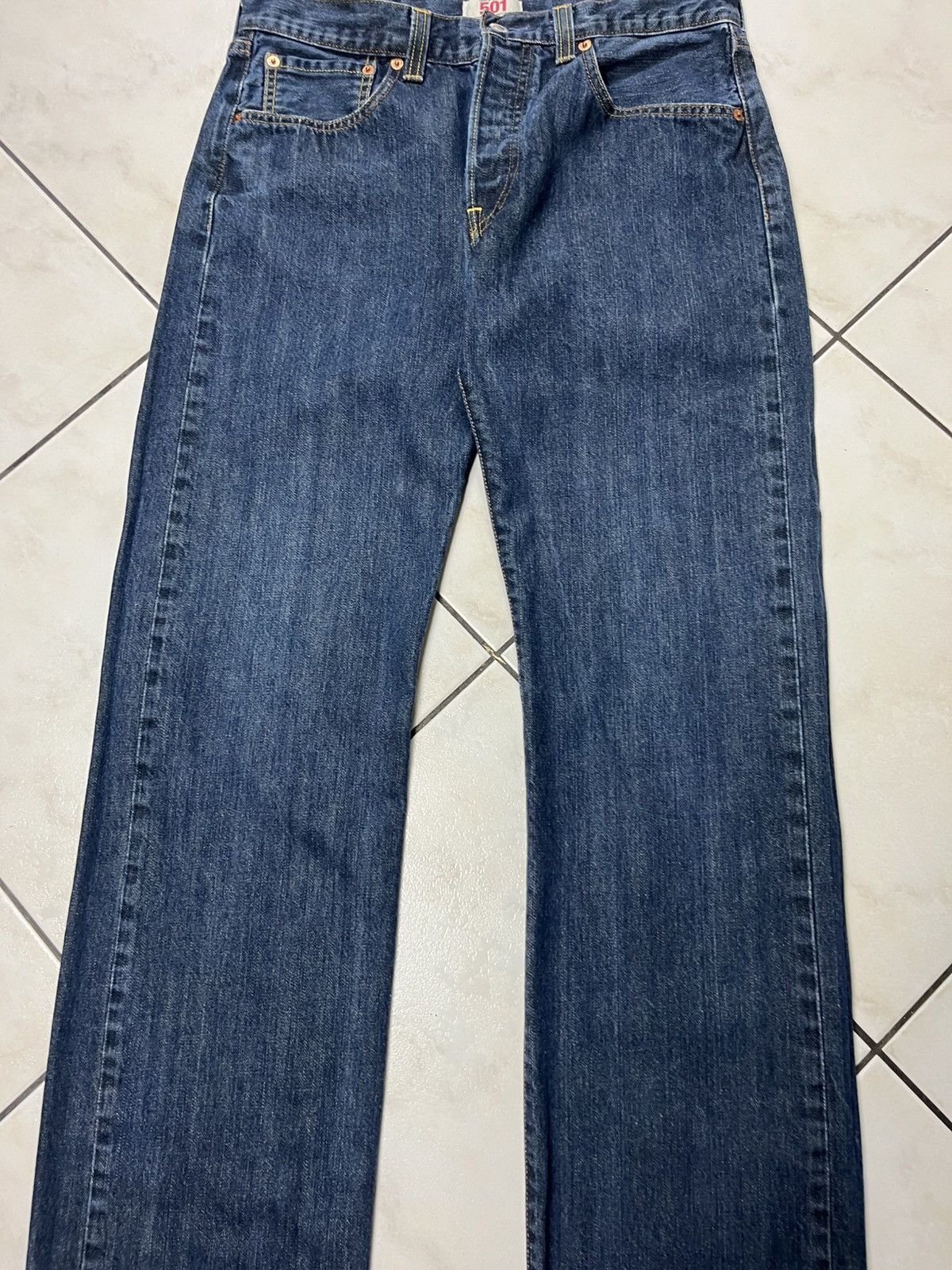 Levi's × Levi's Vintage Clothing × Vintage Vintage Levi’s 501 navy denim jeans pants regular straight Size US 33 - 4 Thumbnail
