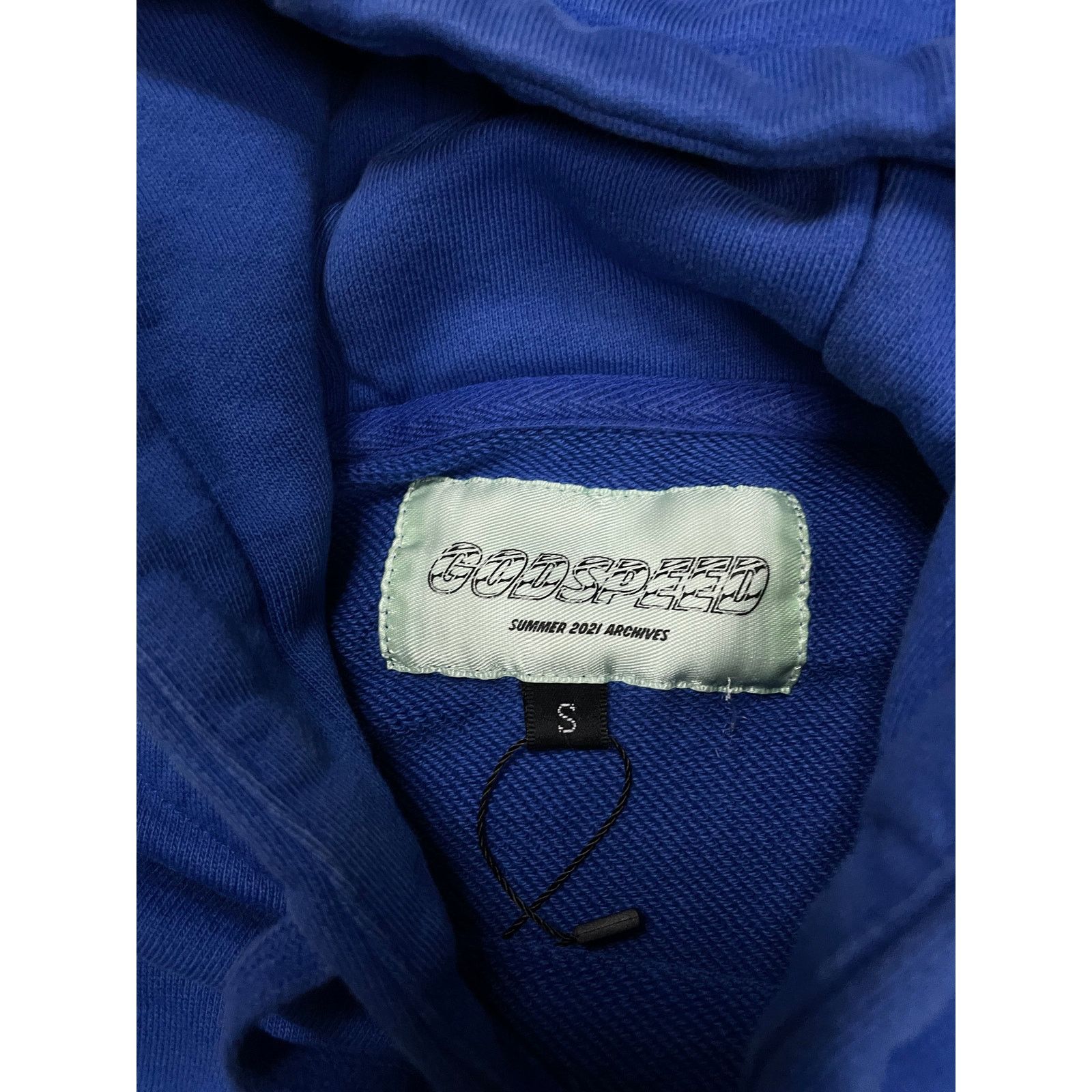 Godspeed Godspeed Hoodie Royal Blue Black Used Small Size US S / EU 44-46 / 1 - 2 Thumbnail