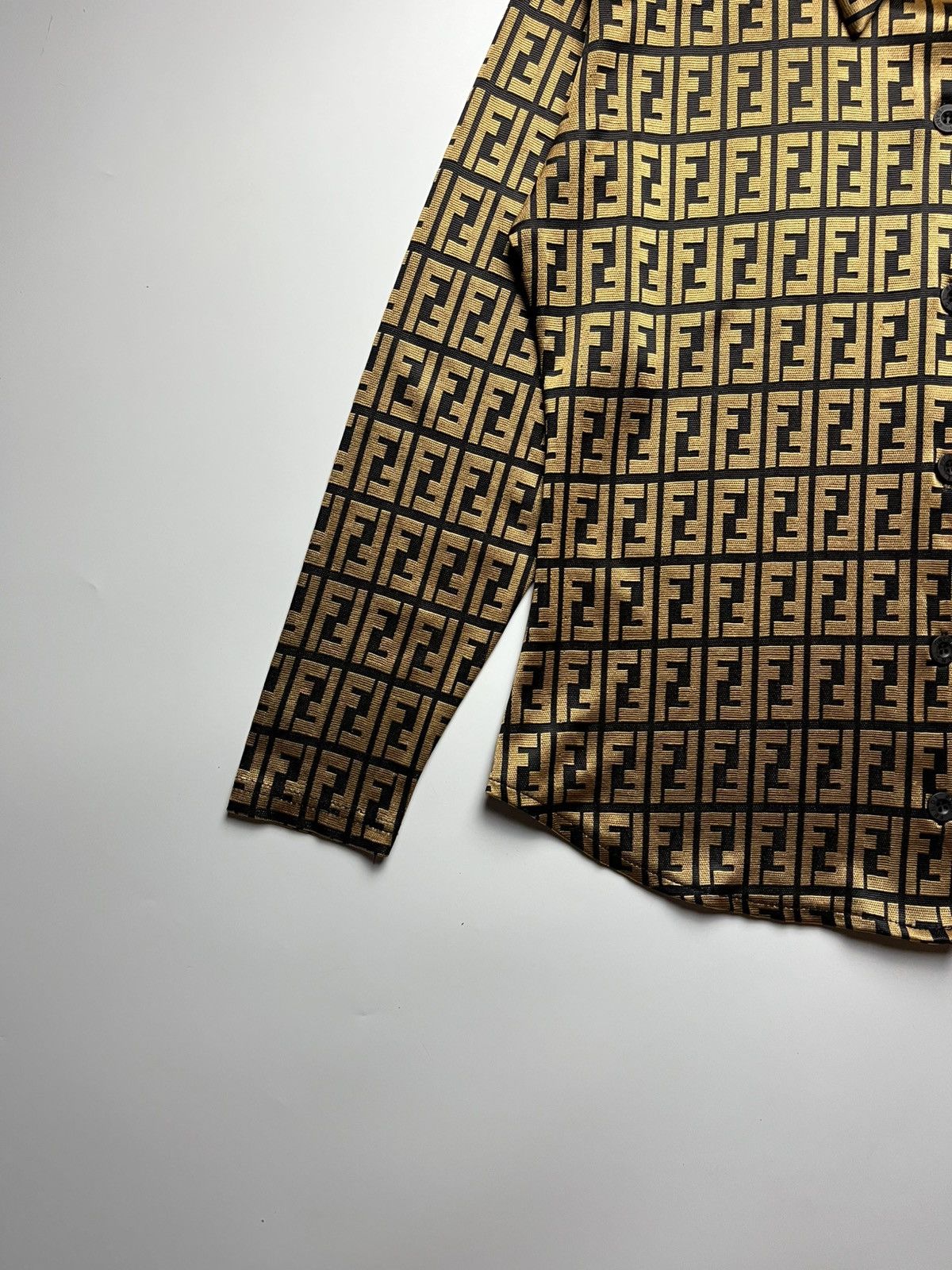 Fendi Vintage Fendi Zucca Monogram Shirt Size M / US 6-8 / IT 42-44 - 7 Thumbnail