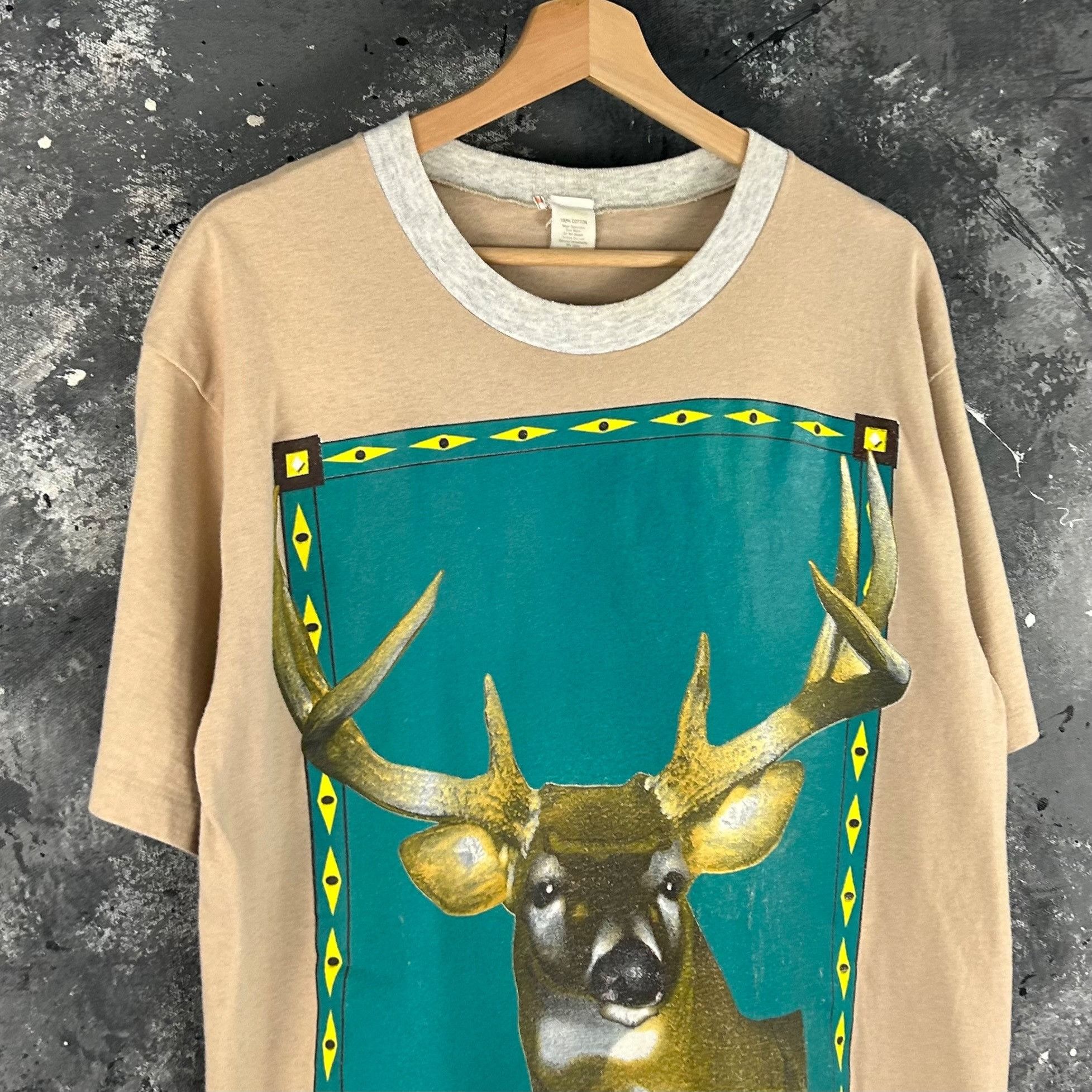 Vintage Vintage 90’s Deer nature shirt Size US L / EU 52-54 / 3 - 2 Thumbnail