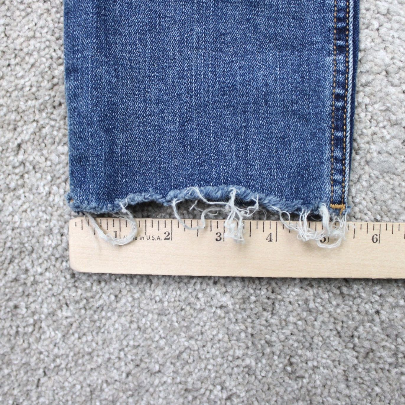 Rag & Bone rag & bone Jeans Womens 30x30 Blue Nina High-Rise Skinny Button Fly Raw Hem Denim Dark Size 30" / US 8 / IT 44 - 4 Thumbnail