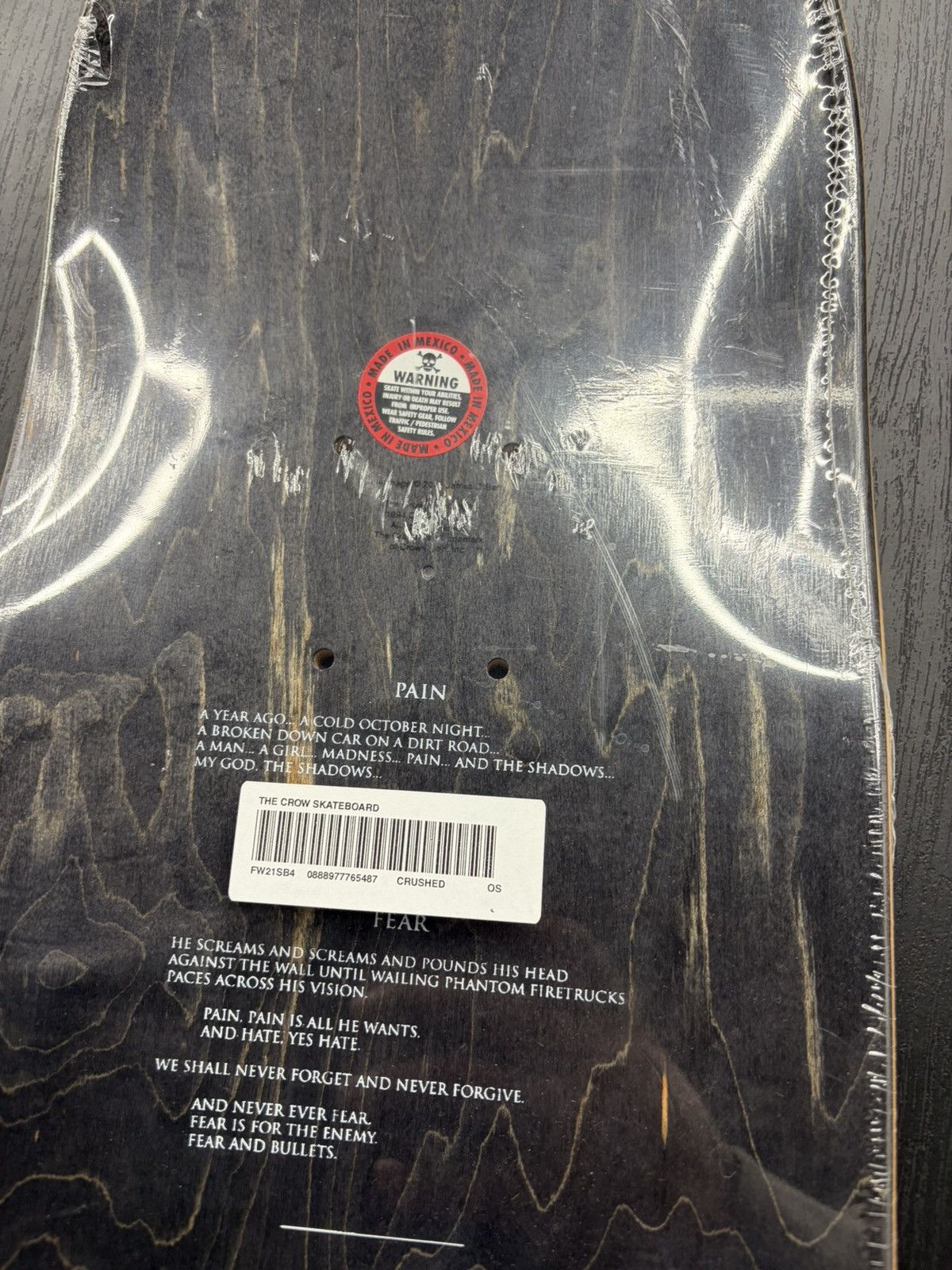 Supreme Supreme The Crow Skateboard Deck Black Size ONE SIZE - 7 Thumbnail