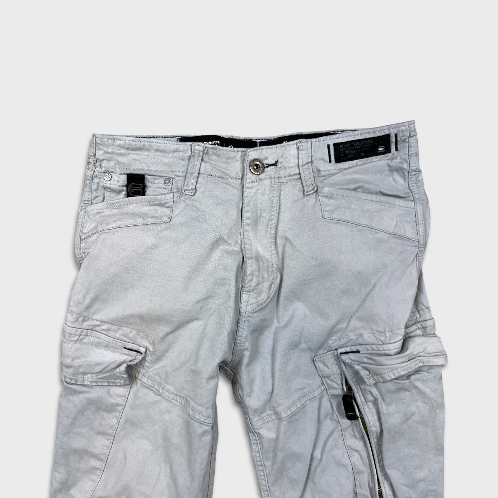 G-Star G Star Raw 3301 Pants 32x27 Straight Utility Cargo Trousers Size US 32 / EU 48 - 2 Thumbnail
