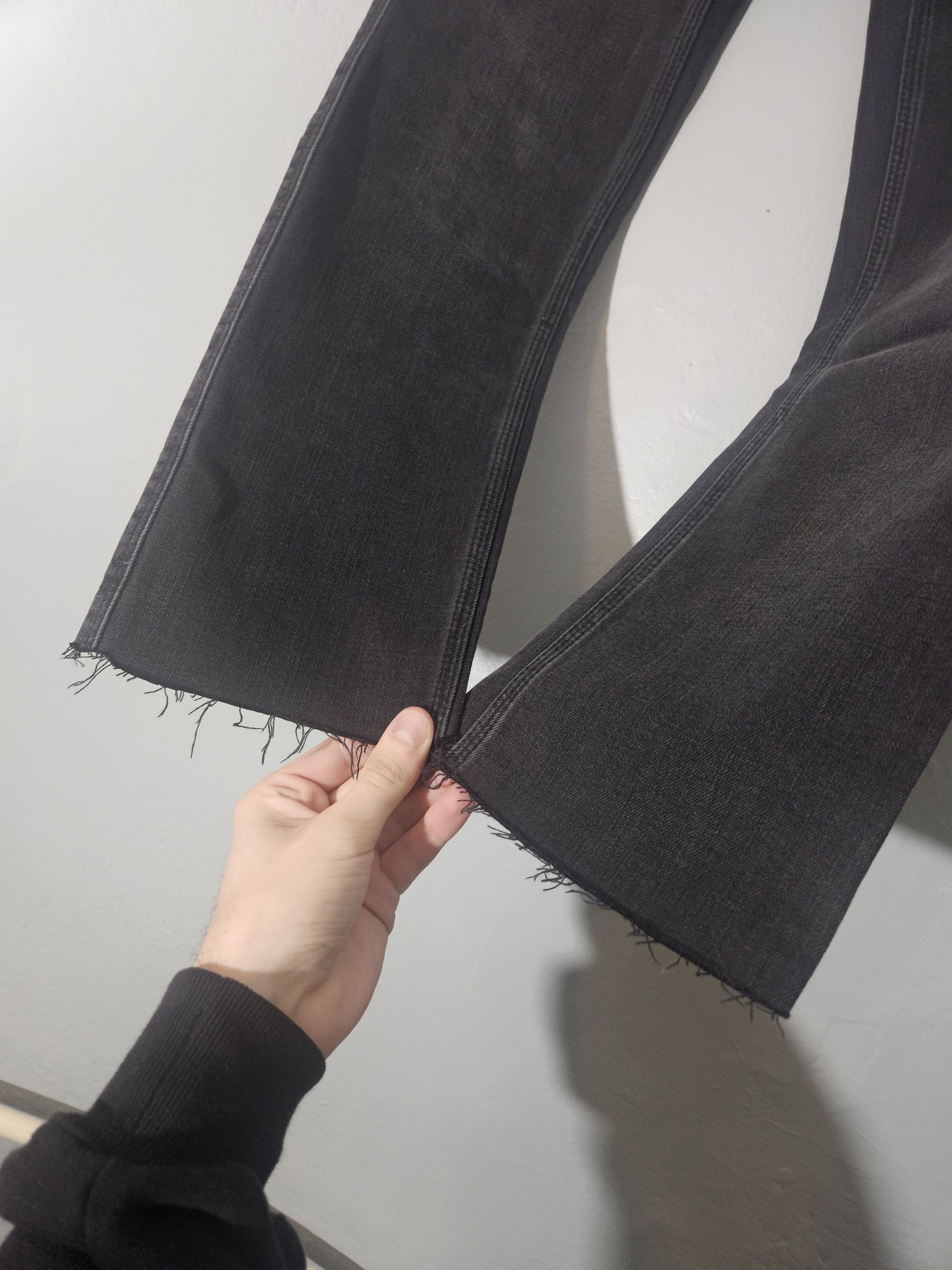 Acne Studios Blå Konst Max Used Blk Back Patch Denim Jeans Size US 28 / EU 44 - 3 Thumbnail
