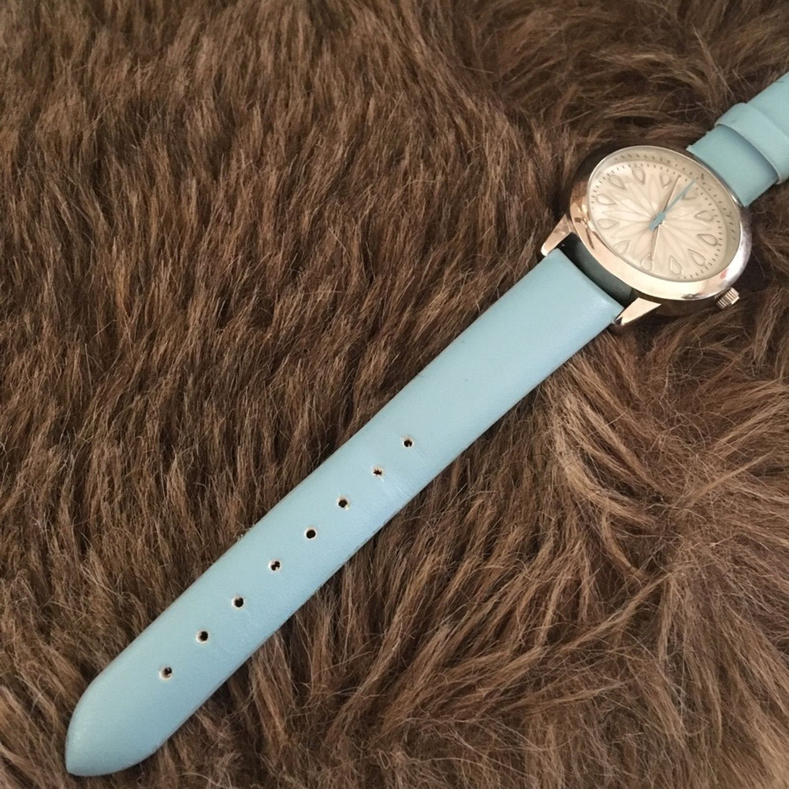 Jewelry Ladies MSPCI blue faux leather band watch Size ONE SIZE - 6 Thumbnail